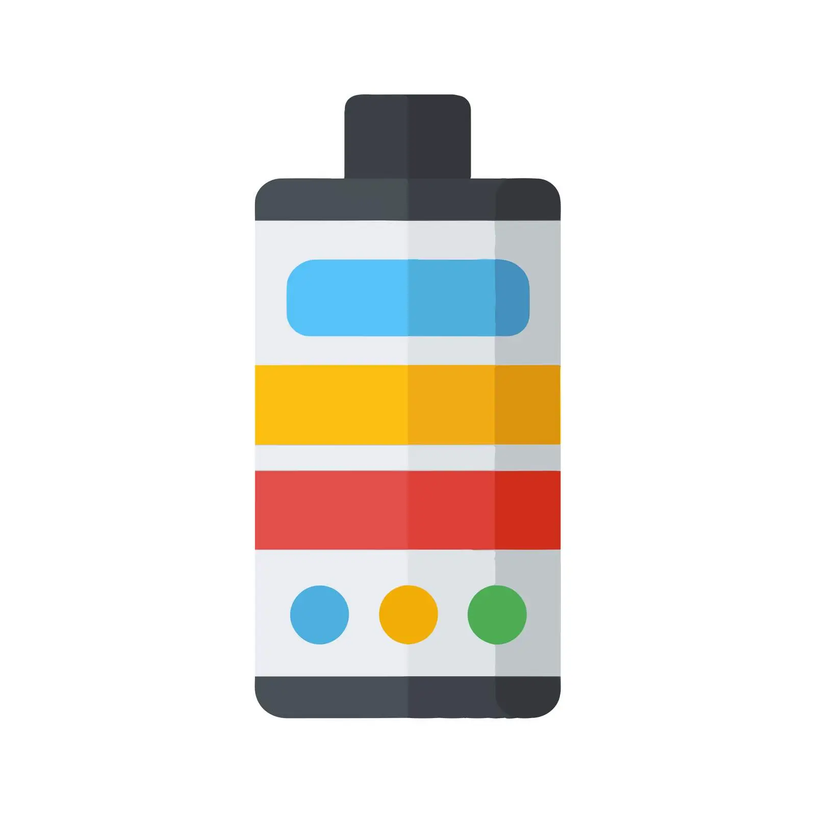 Colorful Battery Icon — free download from Dotvec