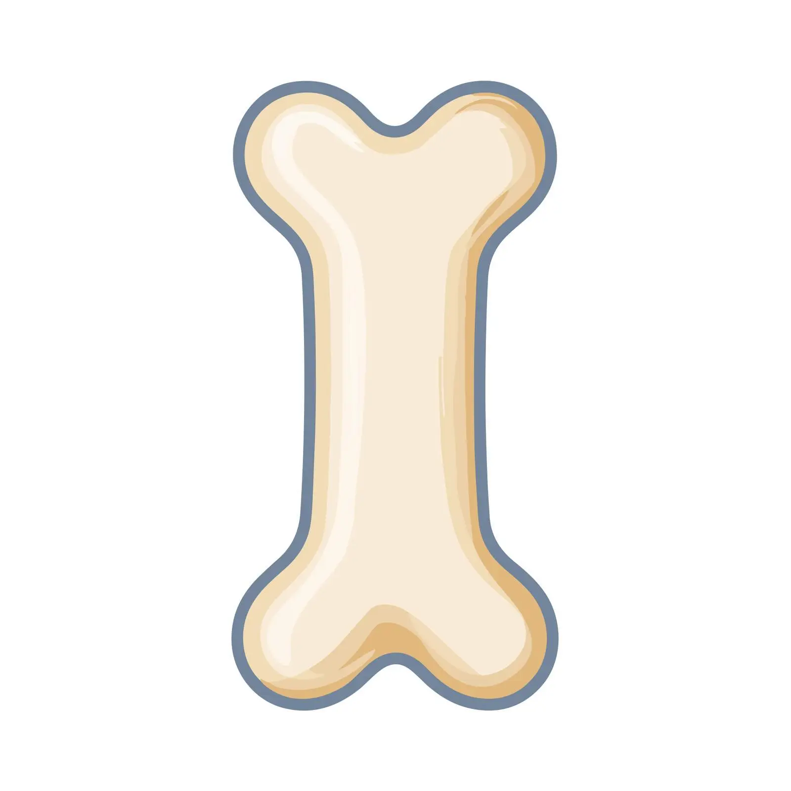 Bone Icon Flat Style No Gradient — free download from Dotvec