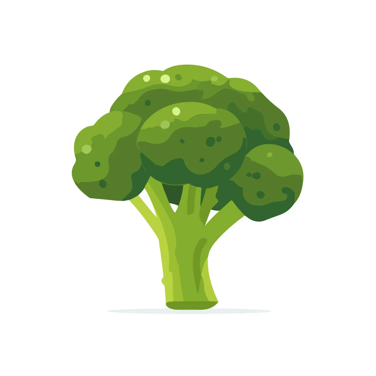 Broccoli Icon Flat Vector Style — free download from Dotvec