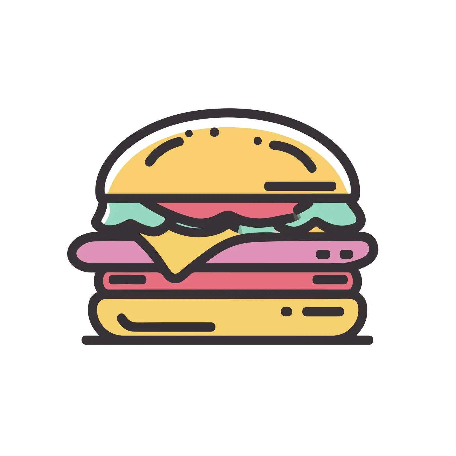 Burger Outline Icon