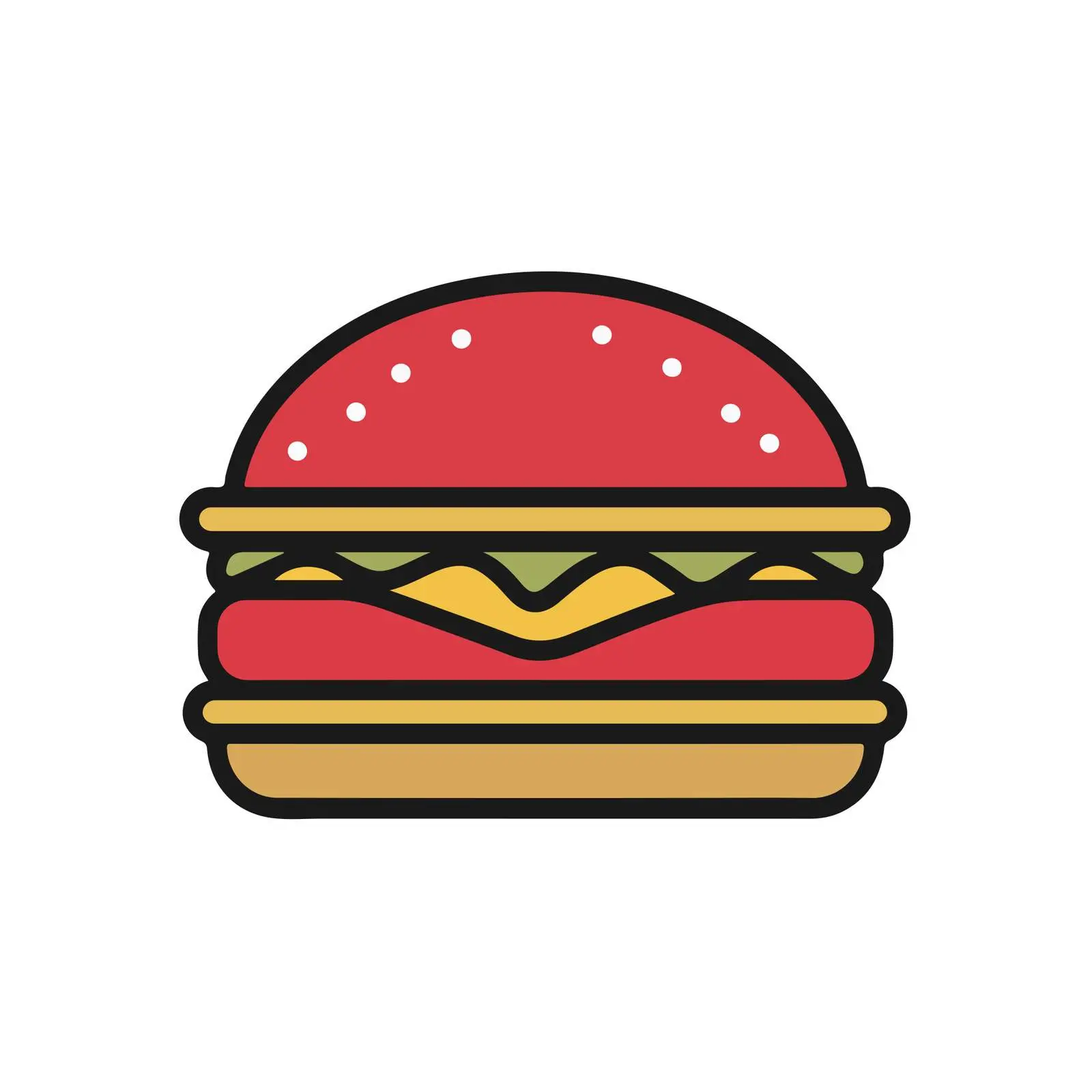 Burger Outline Icon