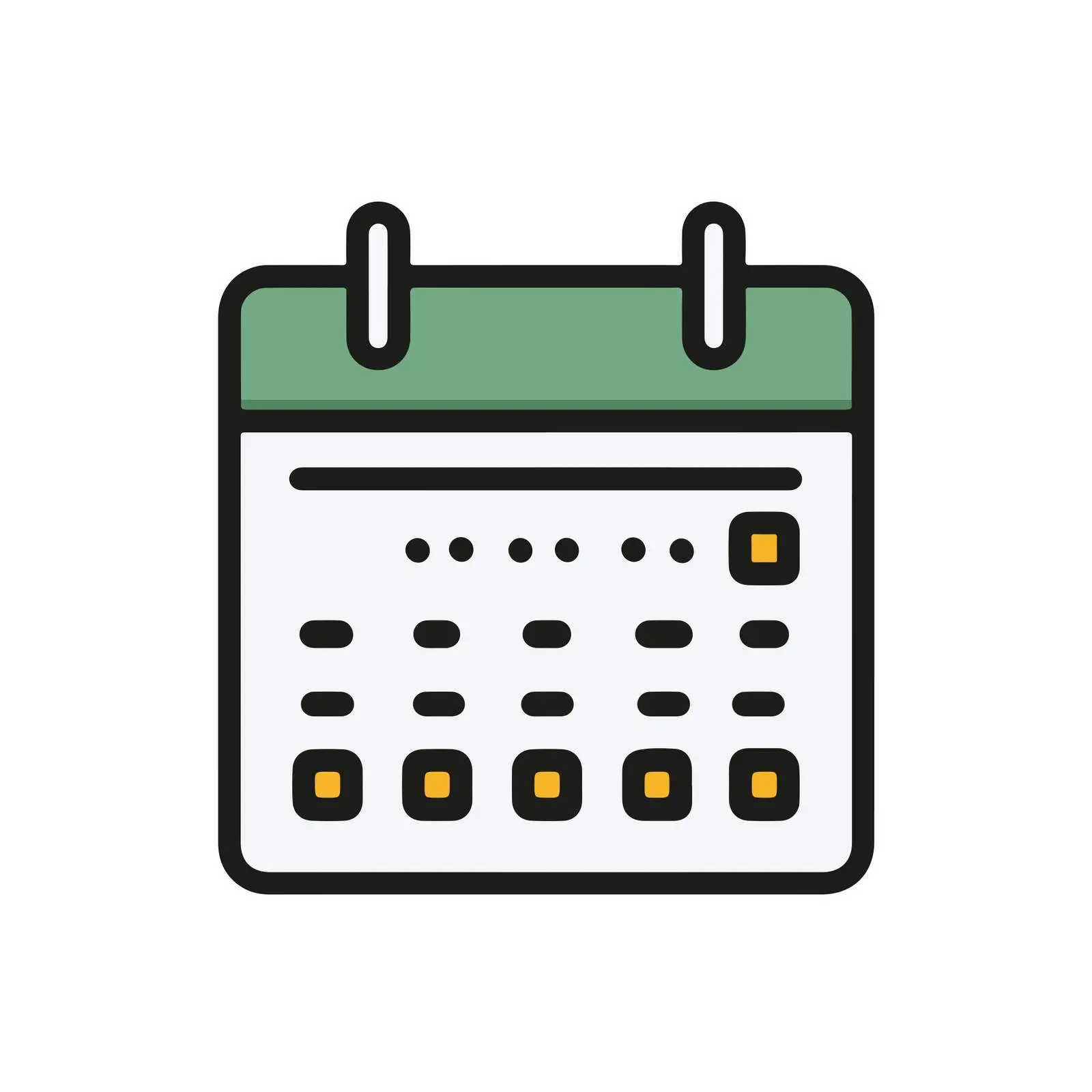 Calendar Icon for Design Projects — free download from Dotvec