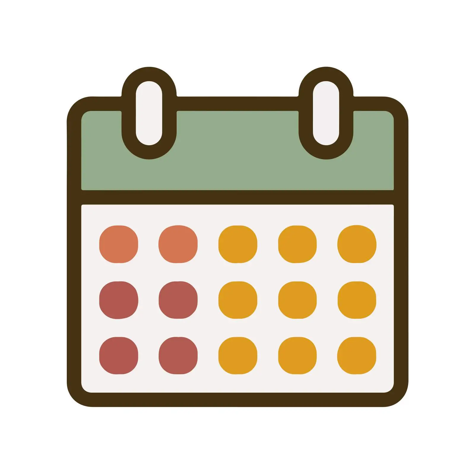 Calendar Icon in Flat Vector Style — free download from Dotvec