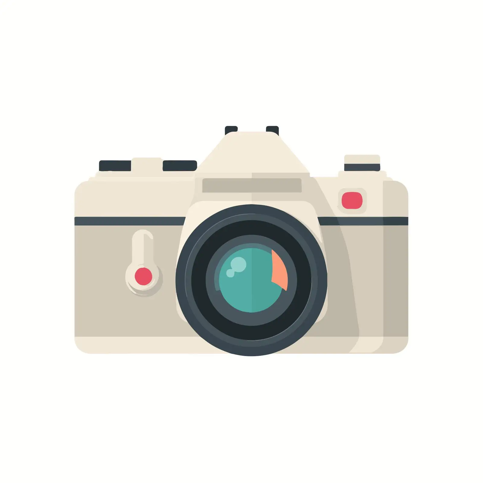Camera Icon in Flat Vector Style — free download from Dotvec