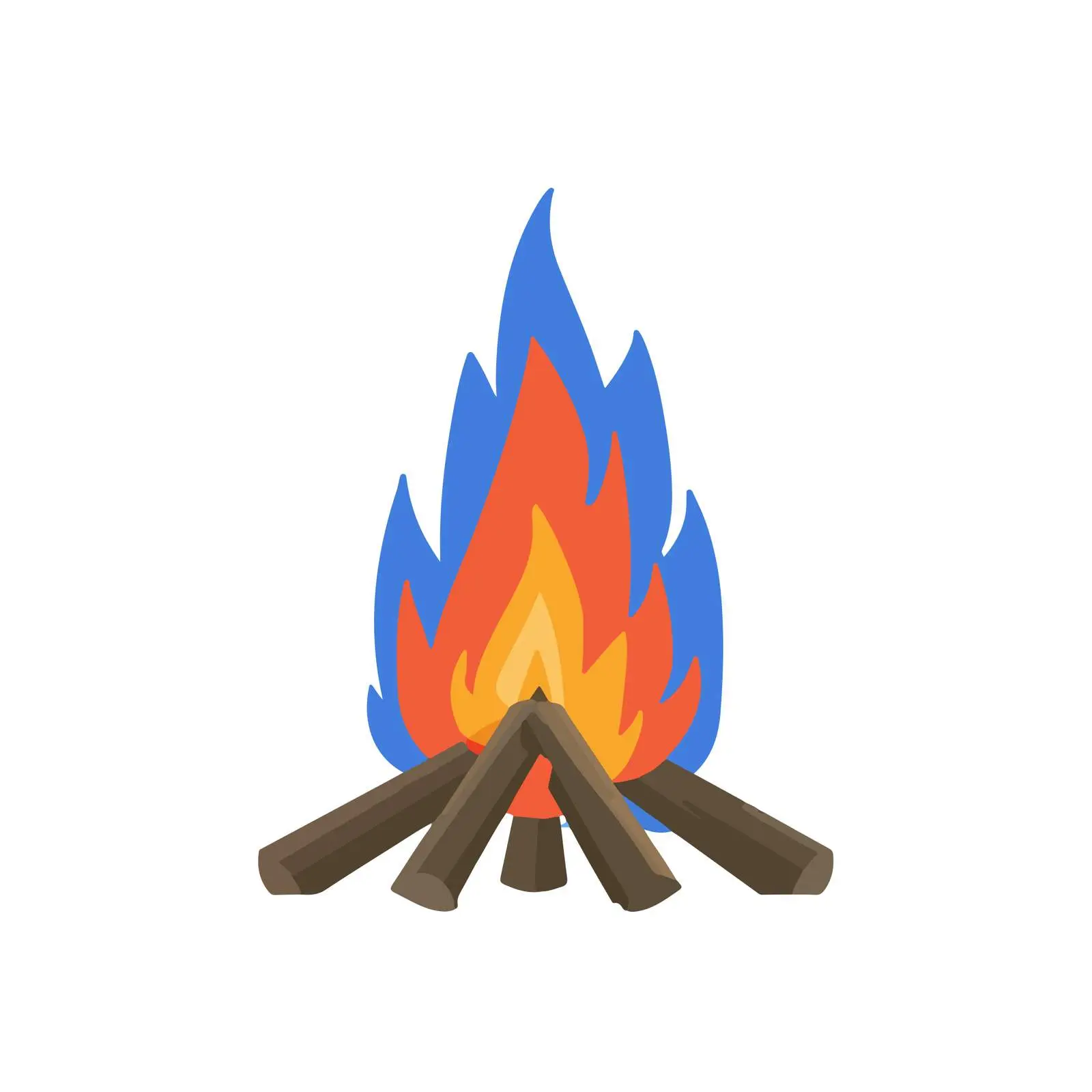 Campfire Icon Flat Vector Style — free download from Dotvec