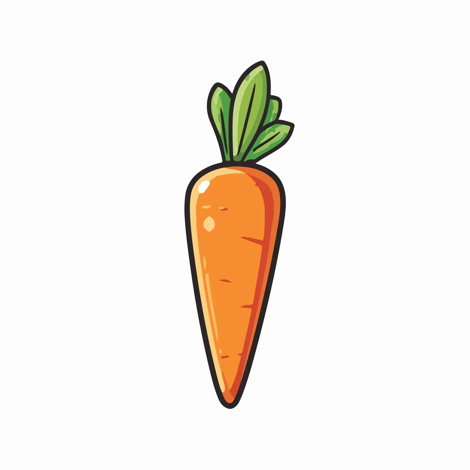 Carrot Icon Flat Style — free download from Dotvec
