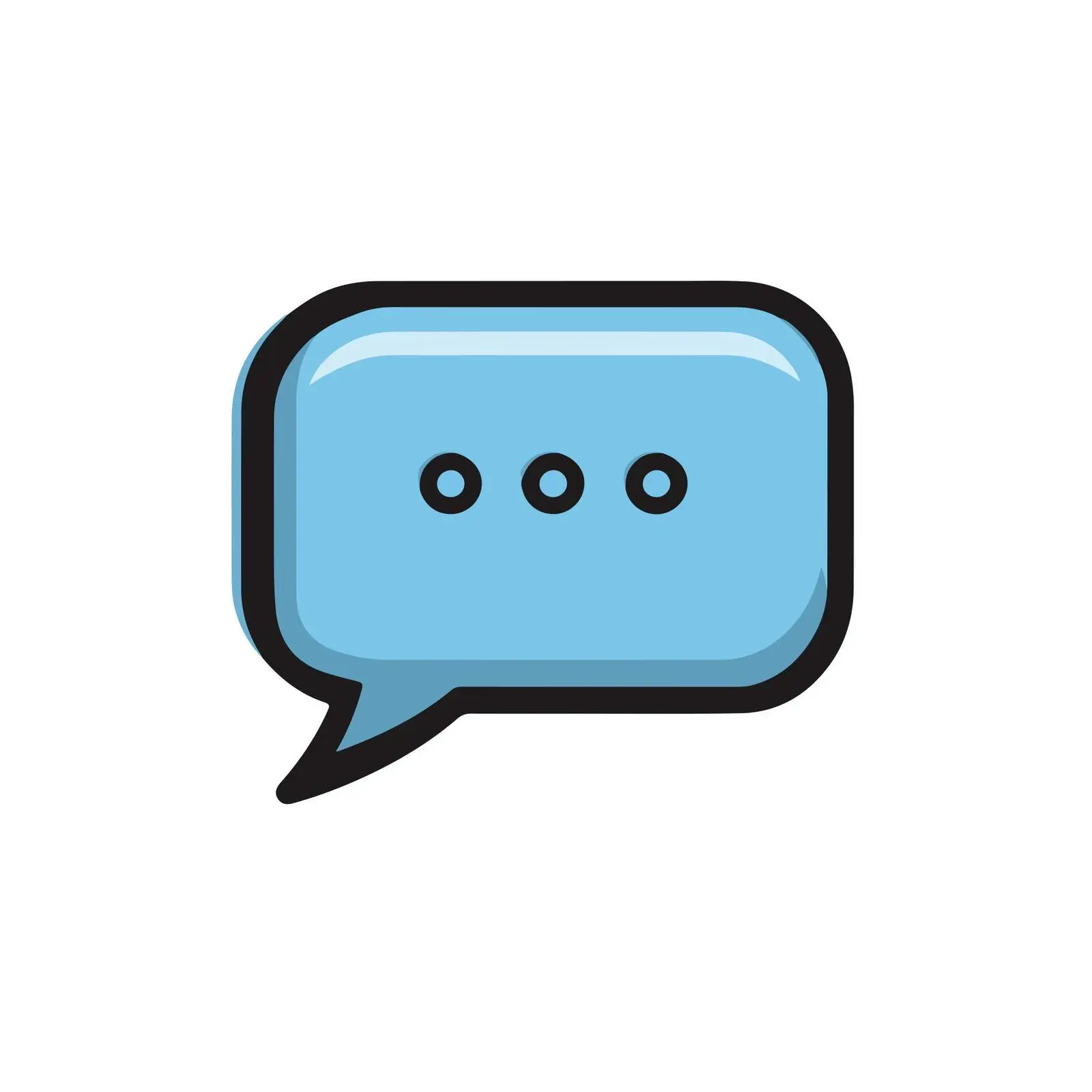Chat Bubble Icon for Communication Illustration — free download from Dotvec
