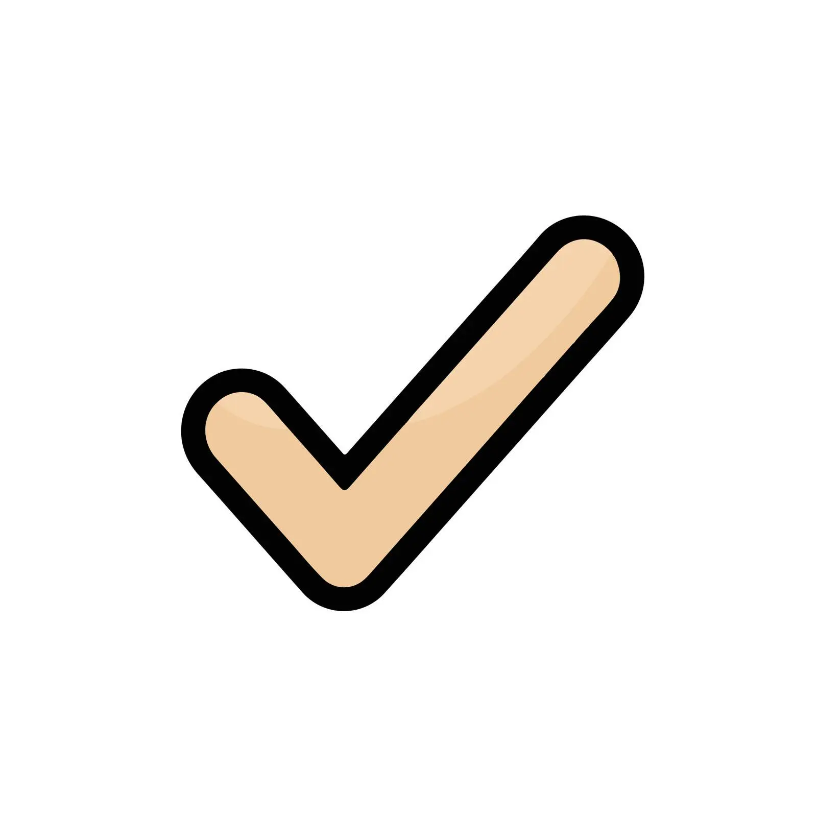 Check Mark Icon in Flat Style — free download from Dotvec