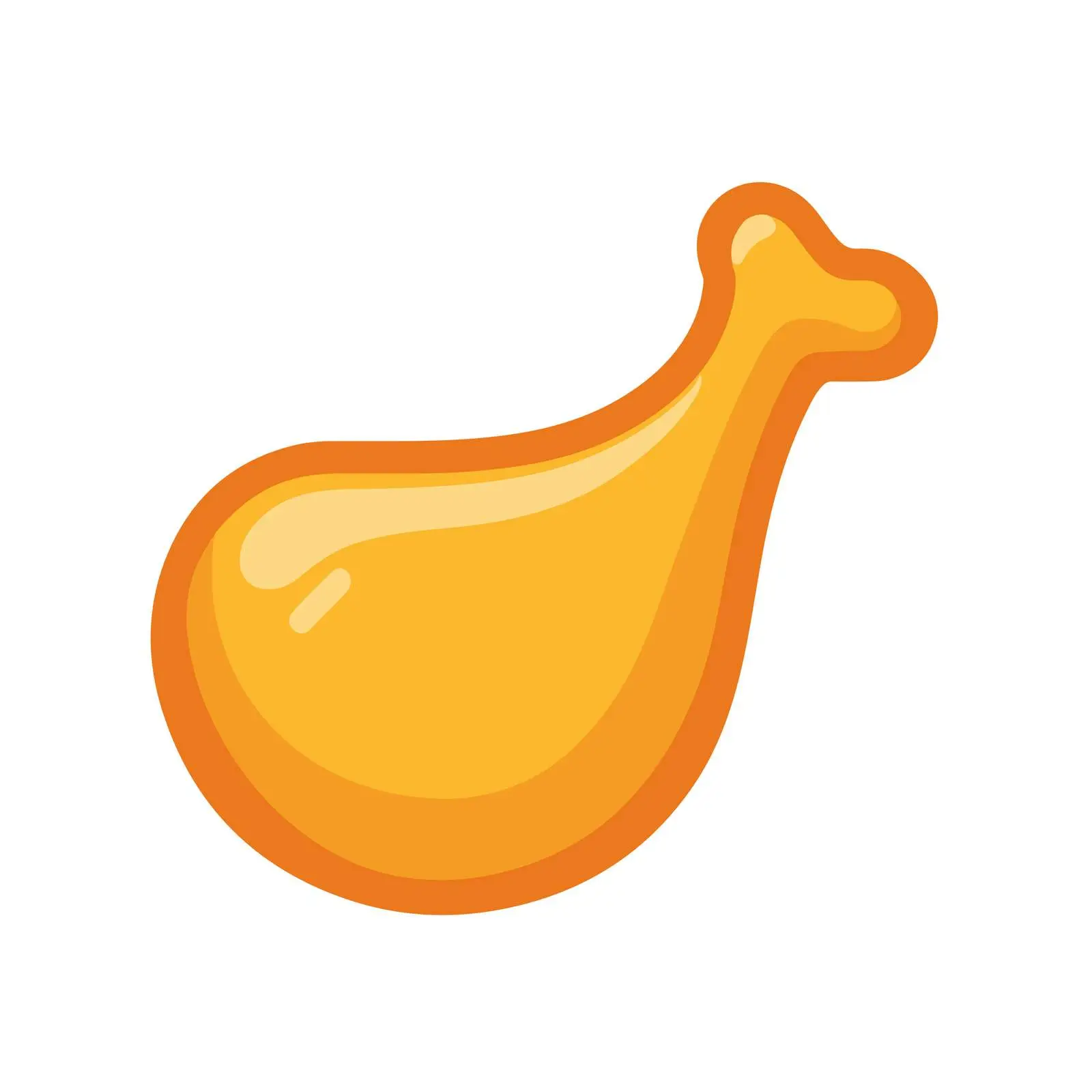 Chicken Leg Icon — free download from Dotvec