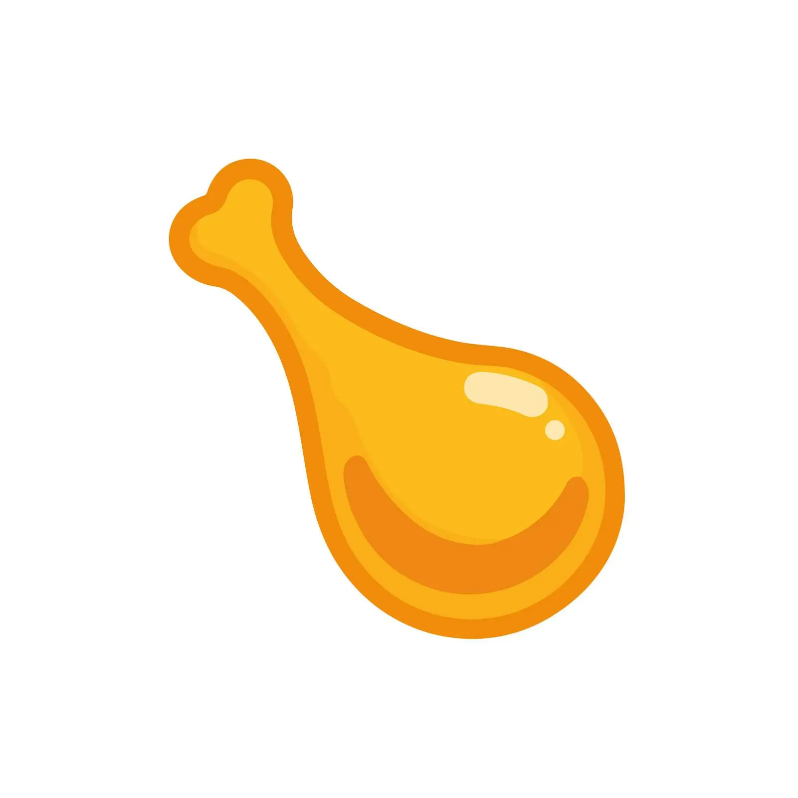 Chicken Leg Icon — free download from Dotvec