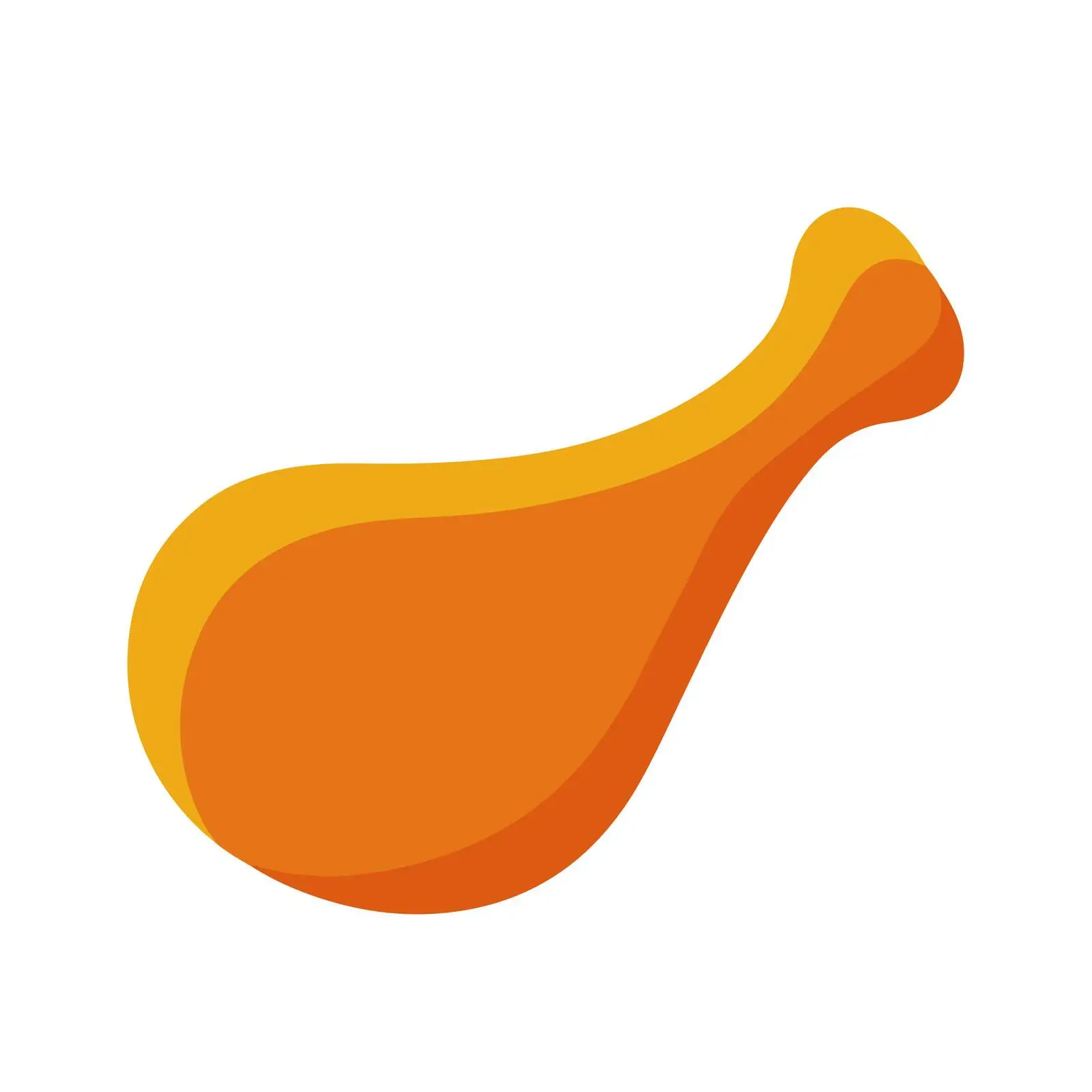 Minimal Chicken Leg Icon — free download from Dotvec