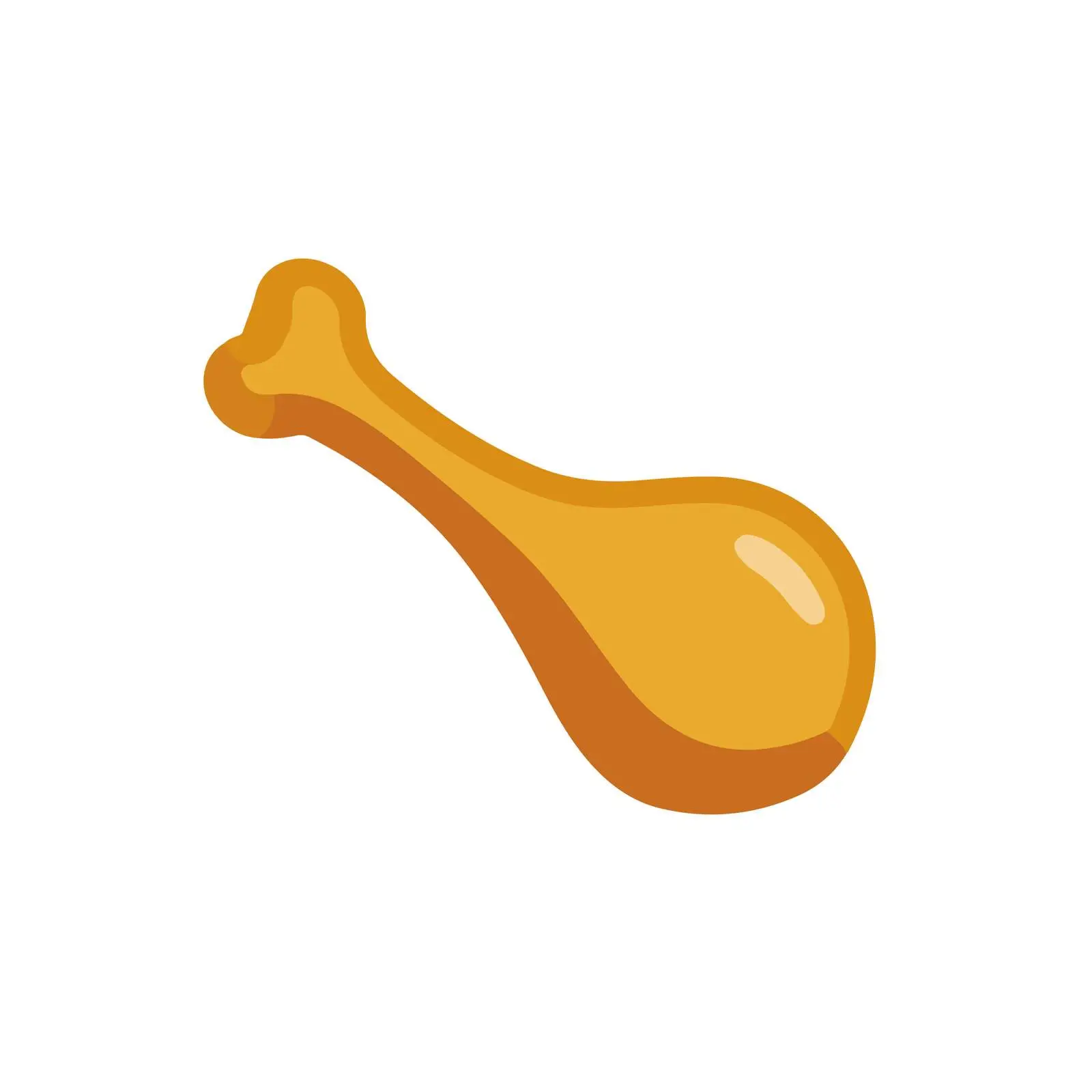 Minimal Chicken Leg Icon — free download from Dotvec