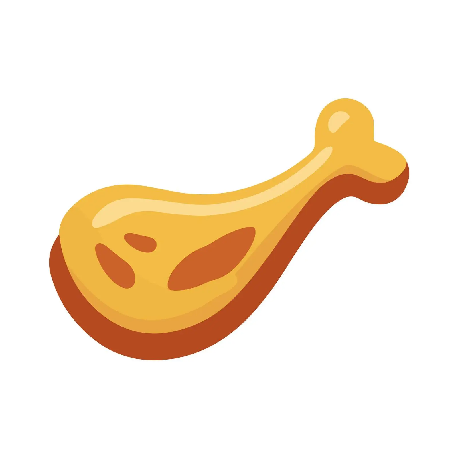 Chicken Leg Icon — free download from Dotvec