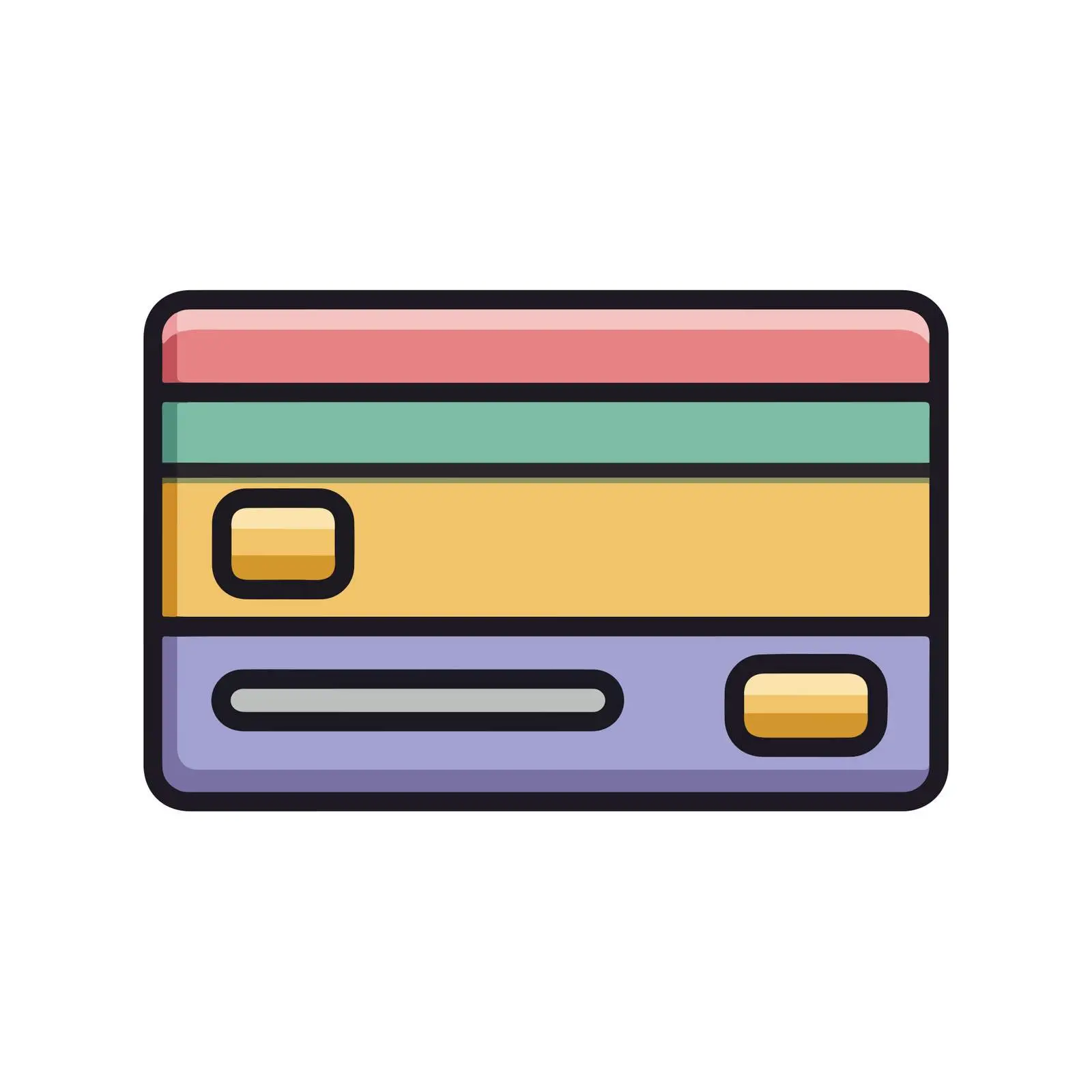 Credit Card Flat Vector Icon — free download from Dotvec