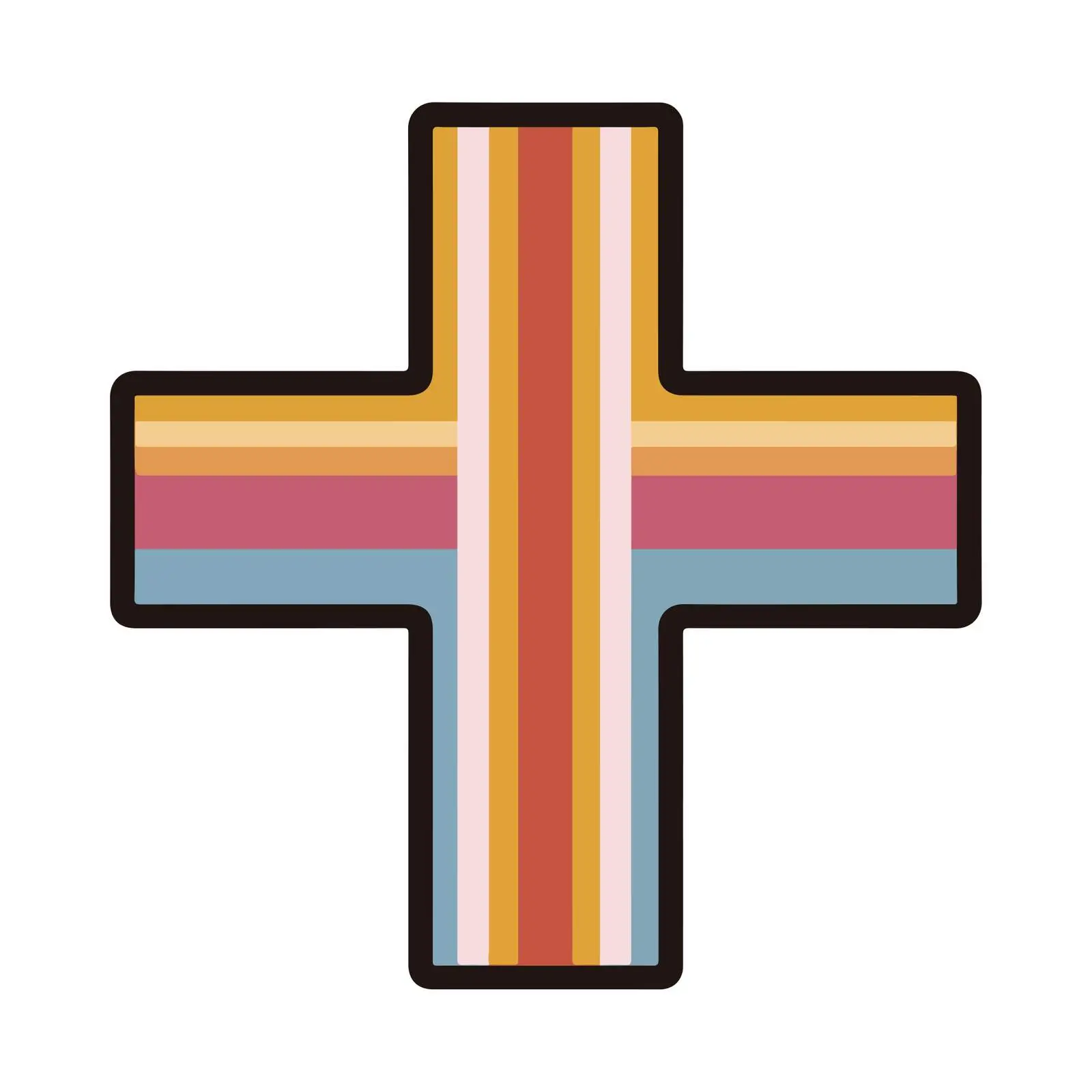 Cross Symbol Flat Icon — free download from Dotvec