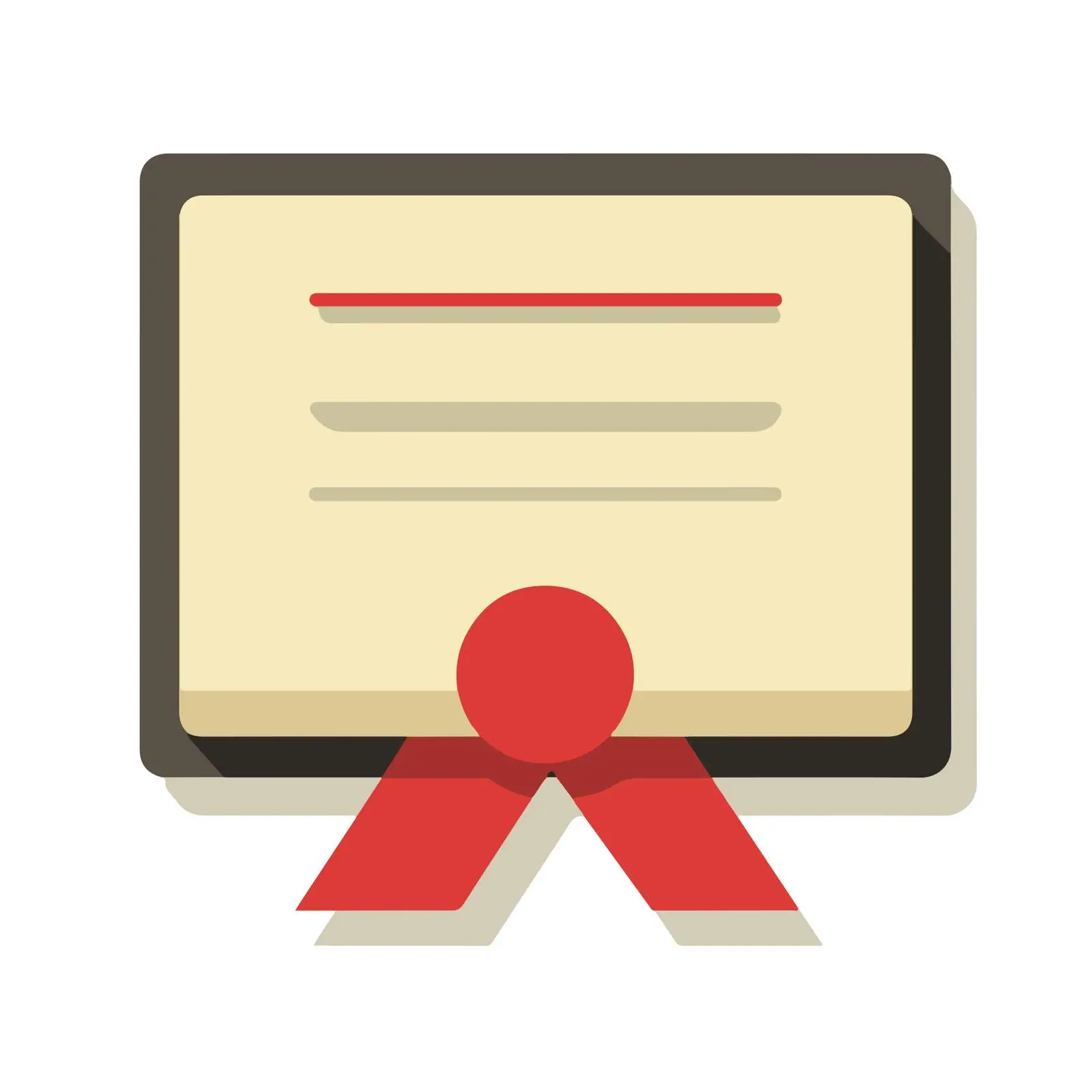 Diploma Certificate Icon — free download from Dotvec