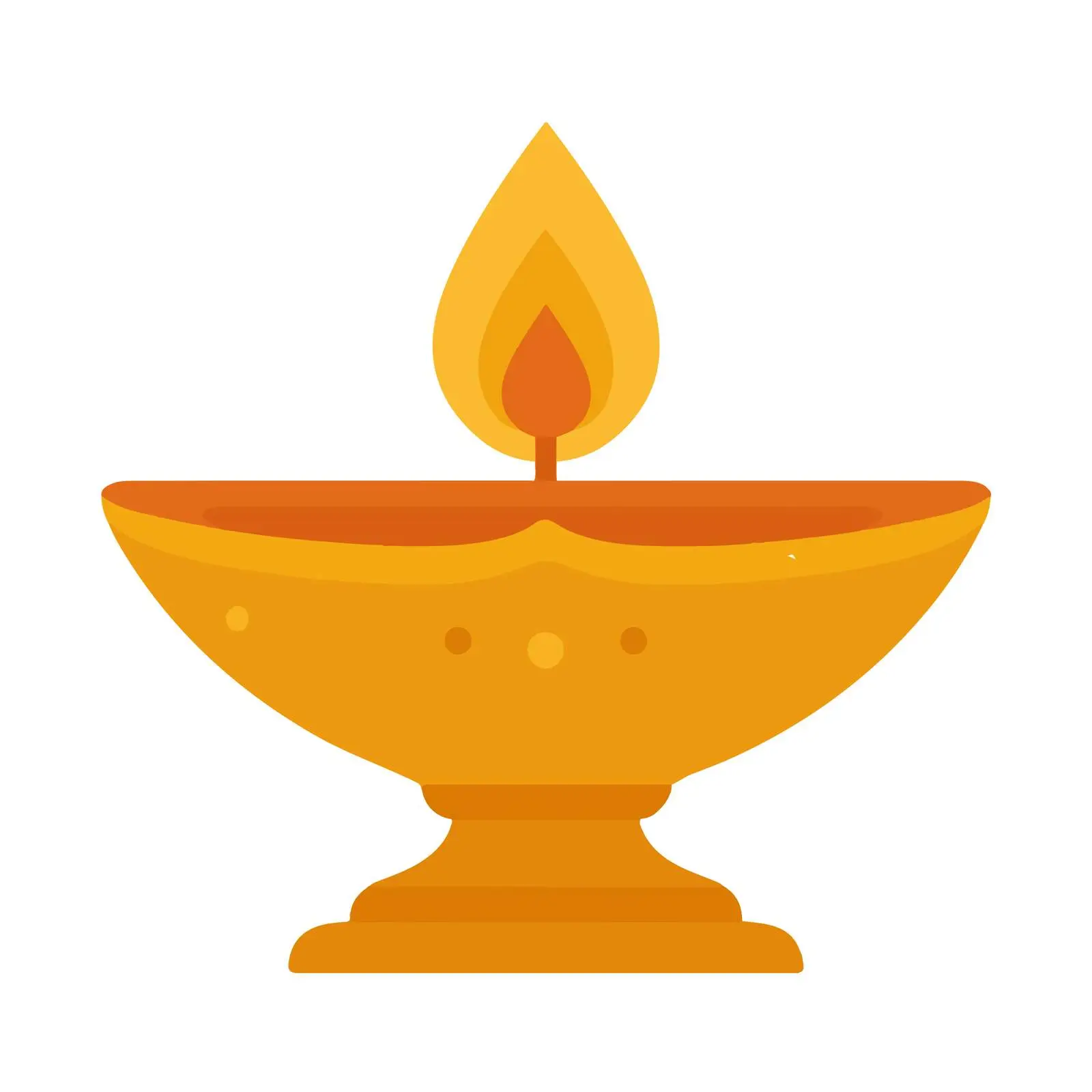 Diya Lamp Icon — free download from Dotvec