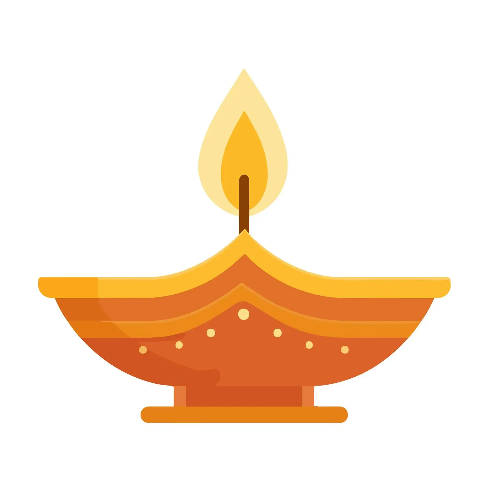 Diya Lamp Vector Icon — free download from Dotvec