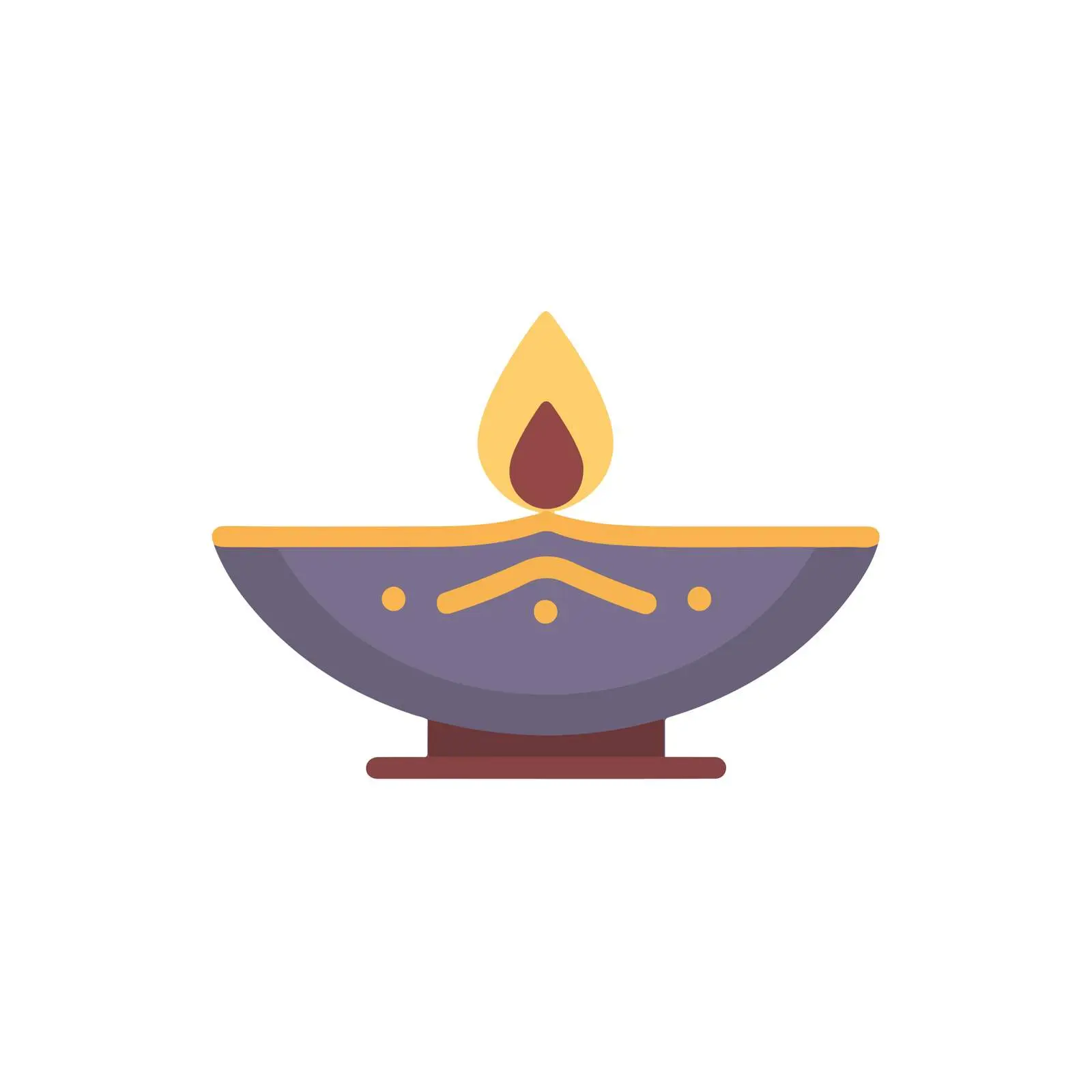 Diya Lamp Icon — free download from Dotvec