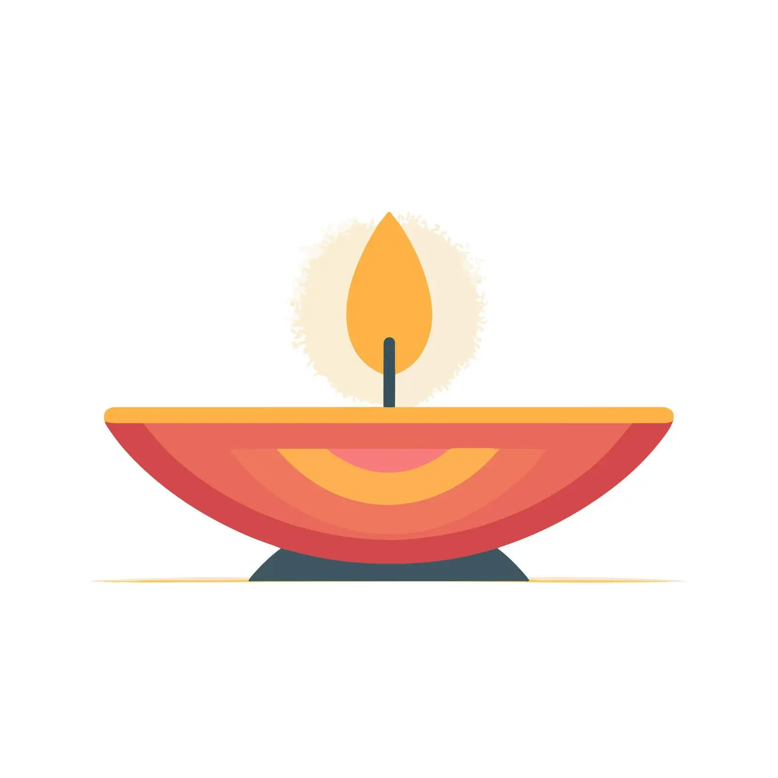 Diya Lamp Icon — free download from Dotvec