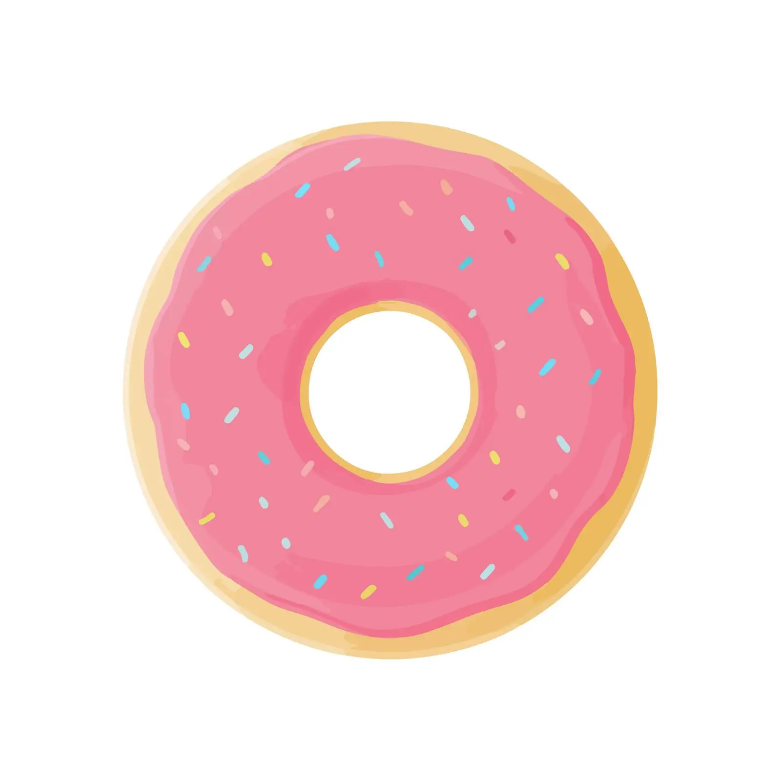 Donut Flat Vector Icon — free download from Dotvec