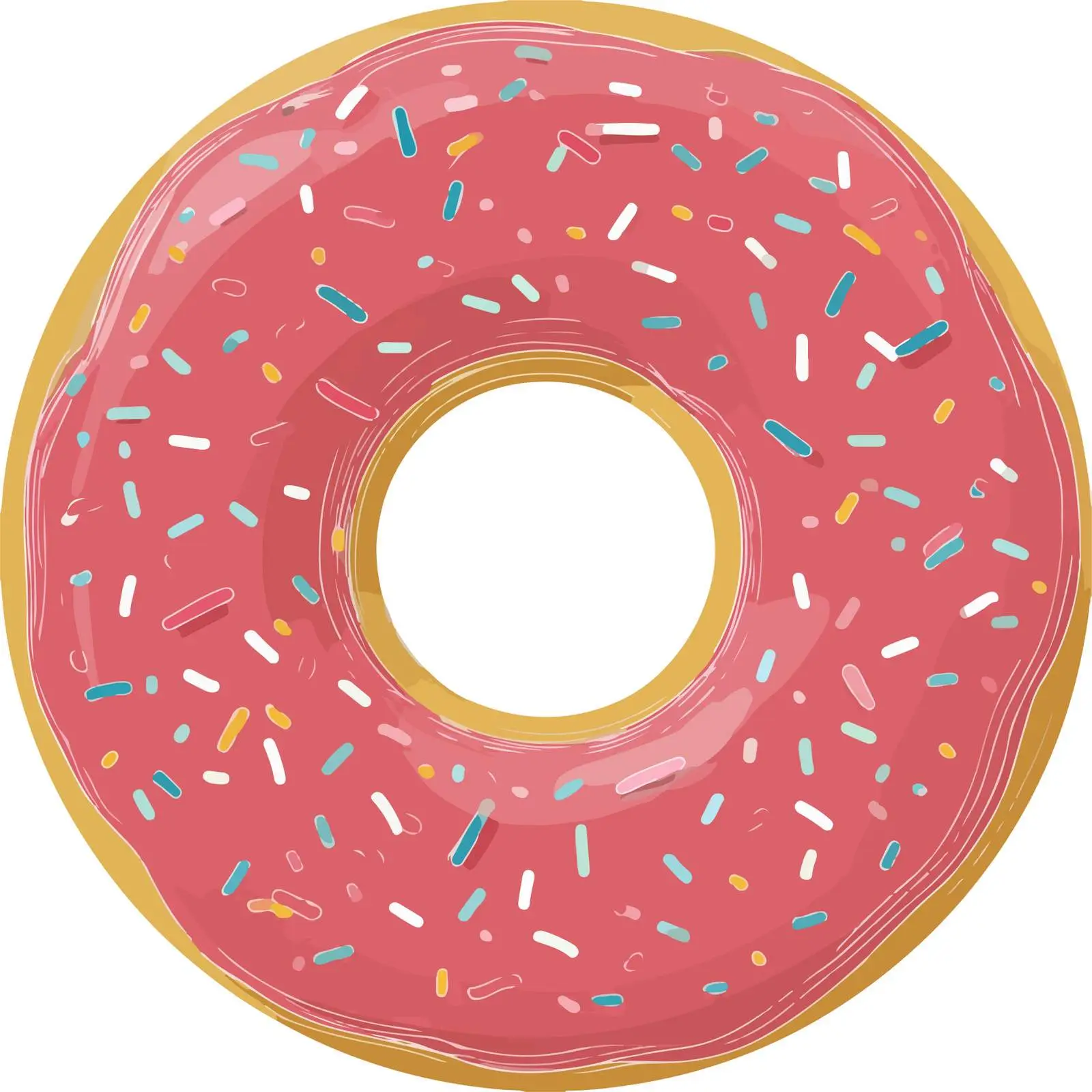 Donut Icon Flat Vector Style — free download from Dotvec