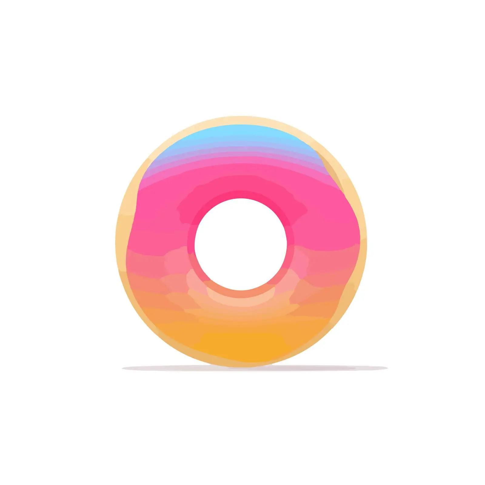 Gradient Donut Icon — free download from Dotvec