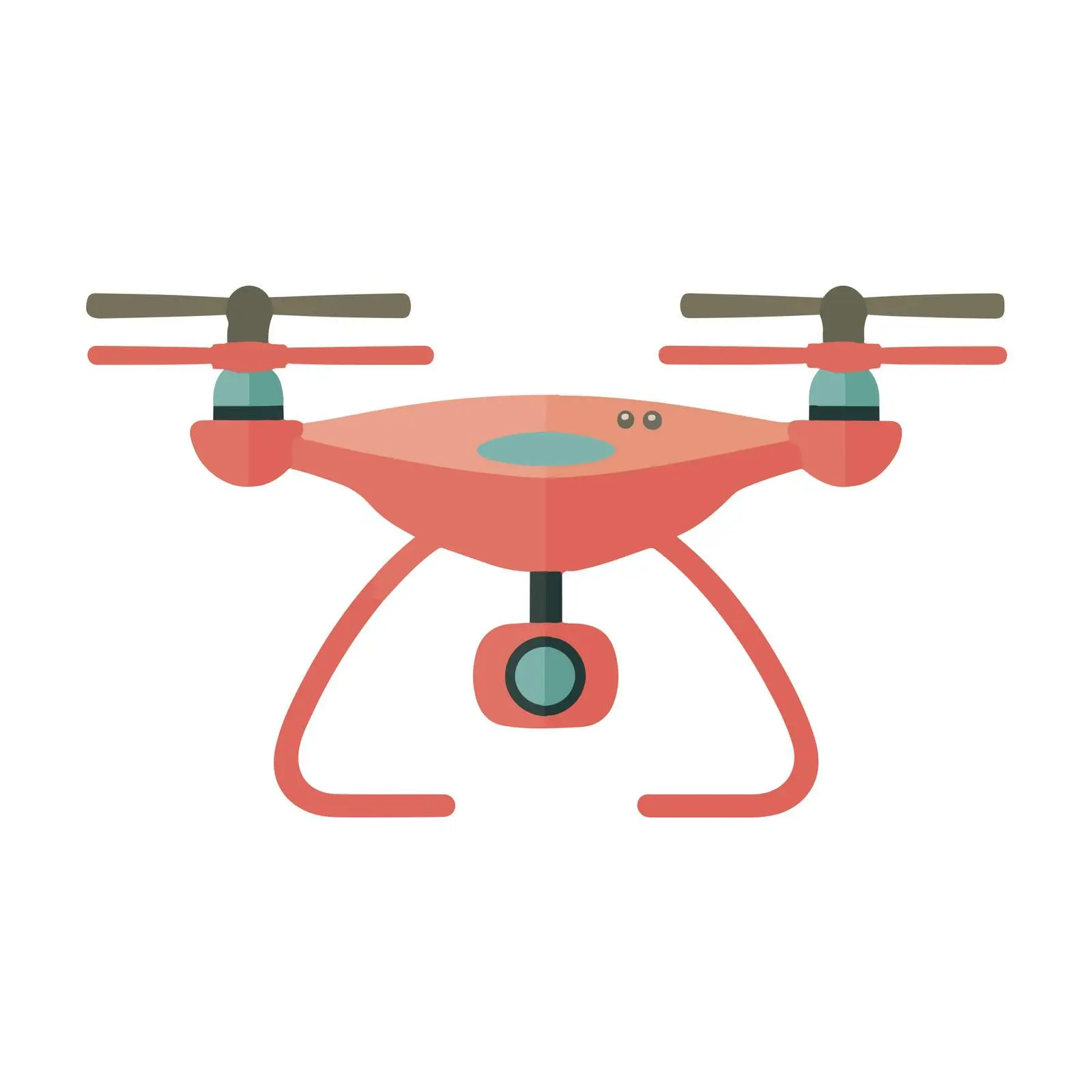 Drone Icon in Flat Vector Style — free download from Dotvec