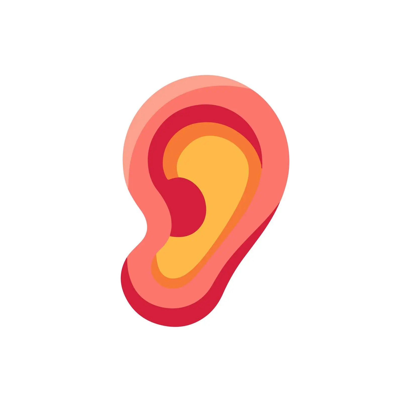 Colorful Ear Vector Icon — free download from Dotvec