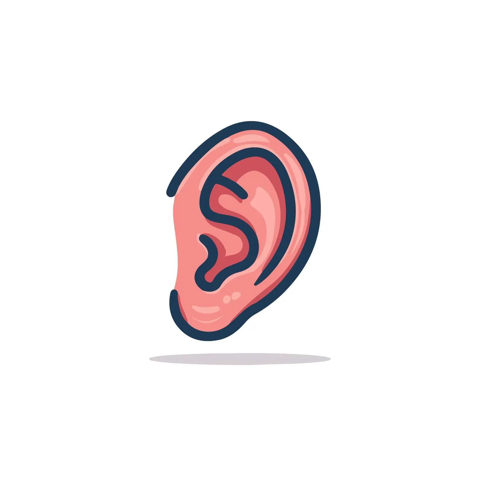 Colorful Ear Icon — free download from Dotvec