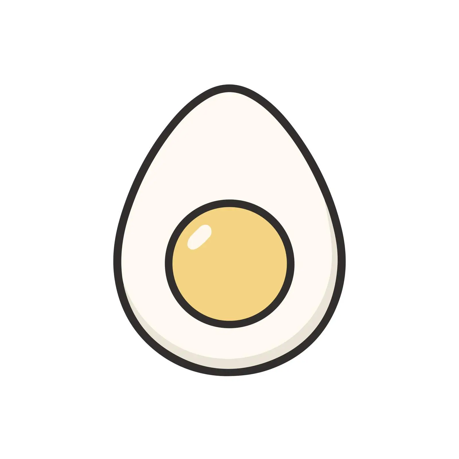 Egg Outline Vector Icon — free download from Dotvec