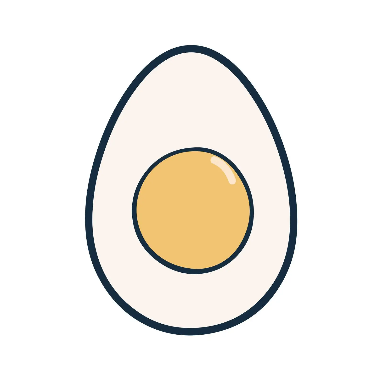 Egg Outline Vector Icon — free download from Dotvec