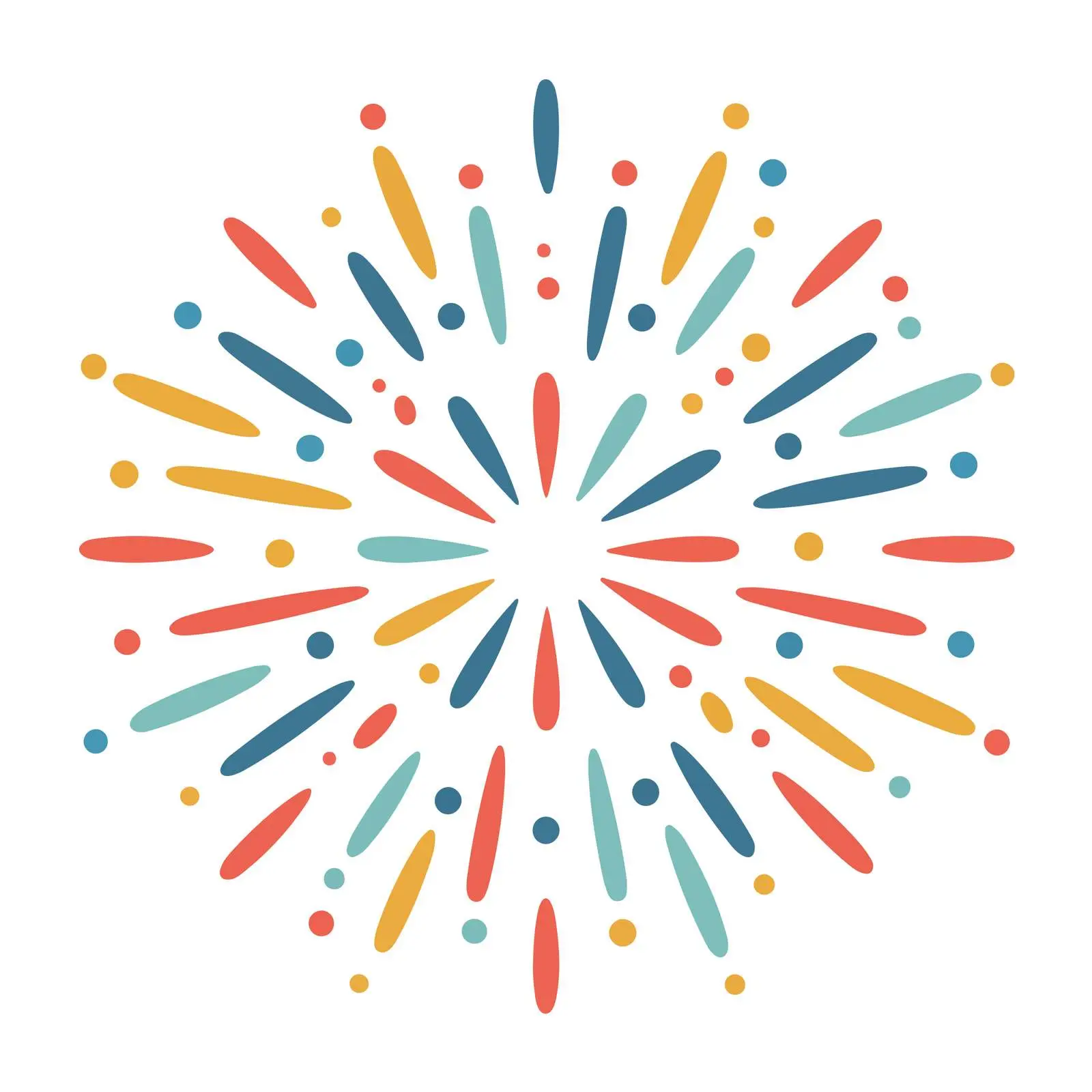 Fireworks icon in flat vector style — free download from Dotvec