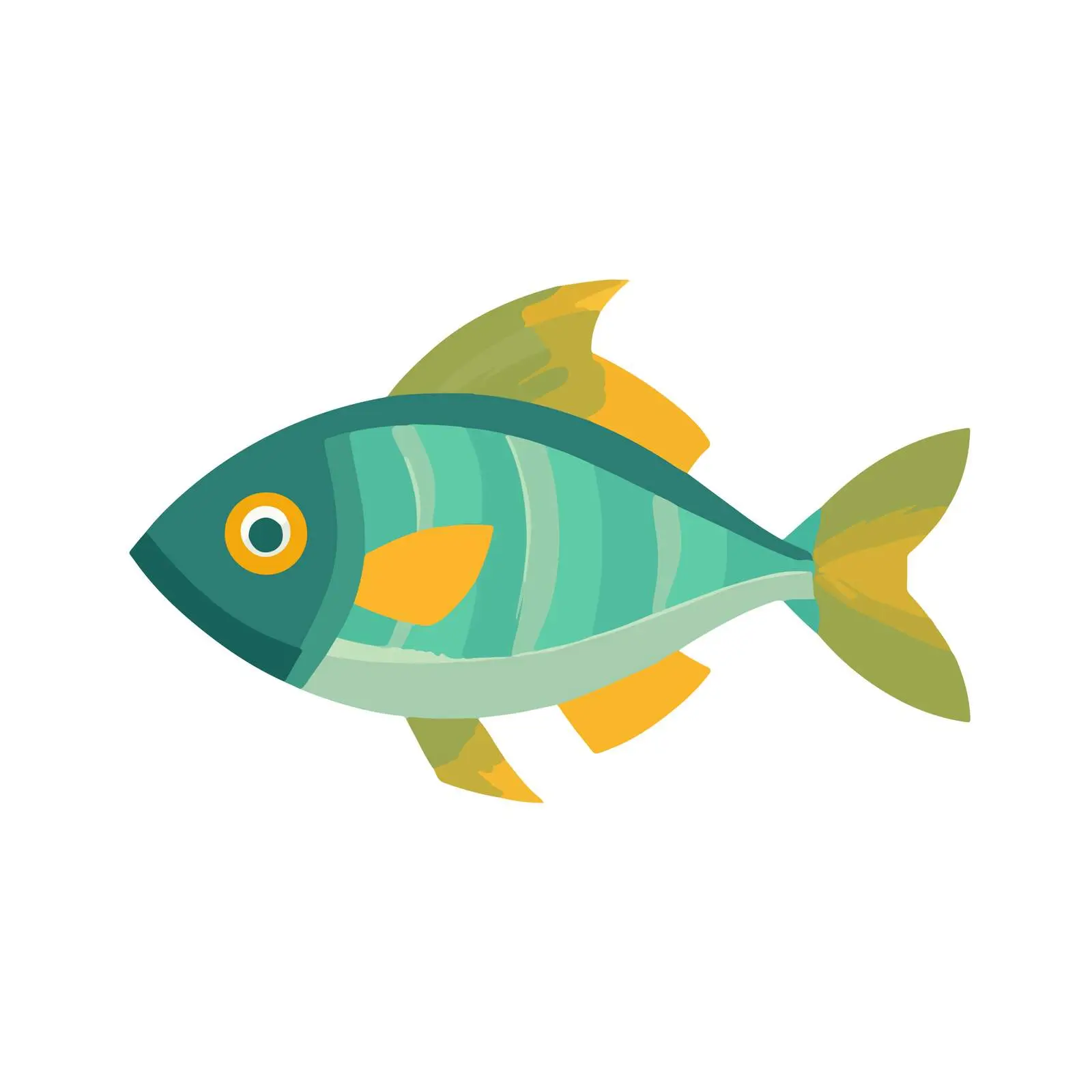 Fish Icon Flat Vector Style — free download from Dotvec