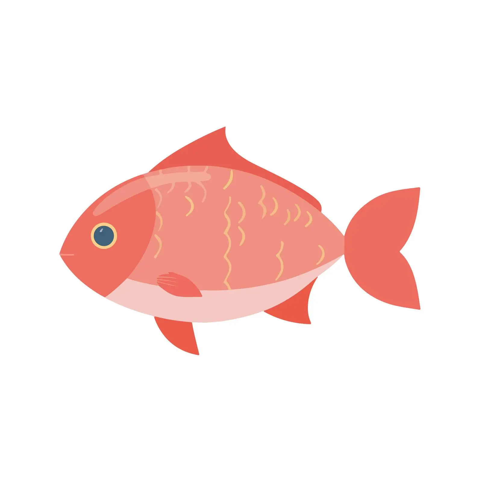 Fish Icon Flat Design — free download from Dotvec