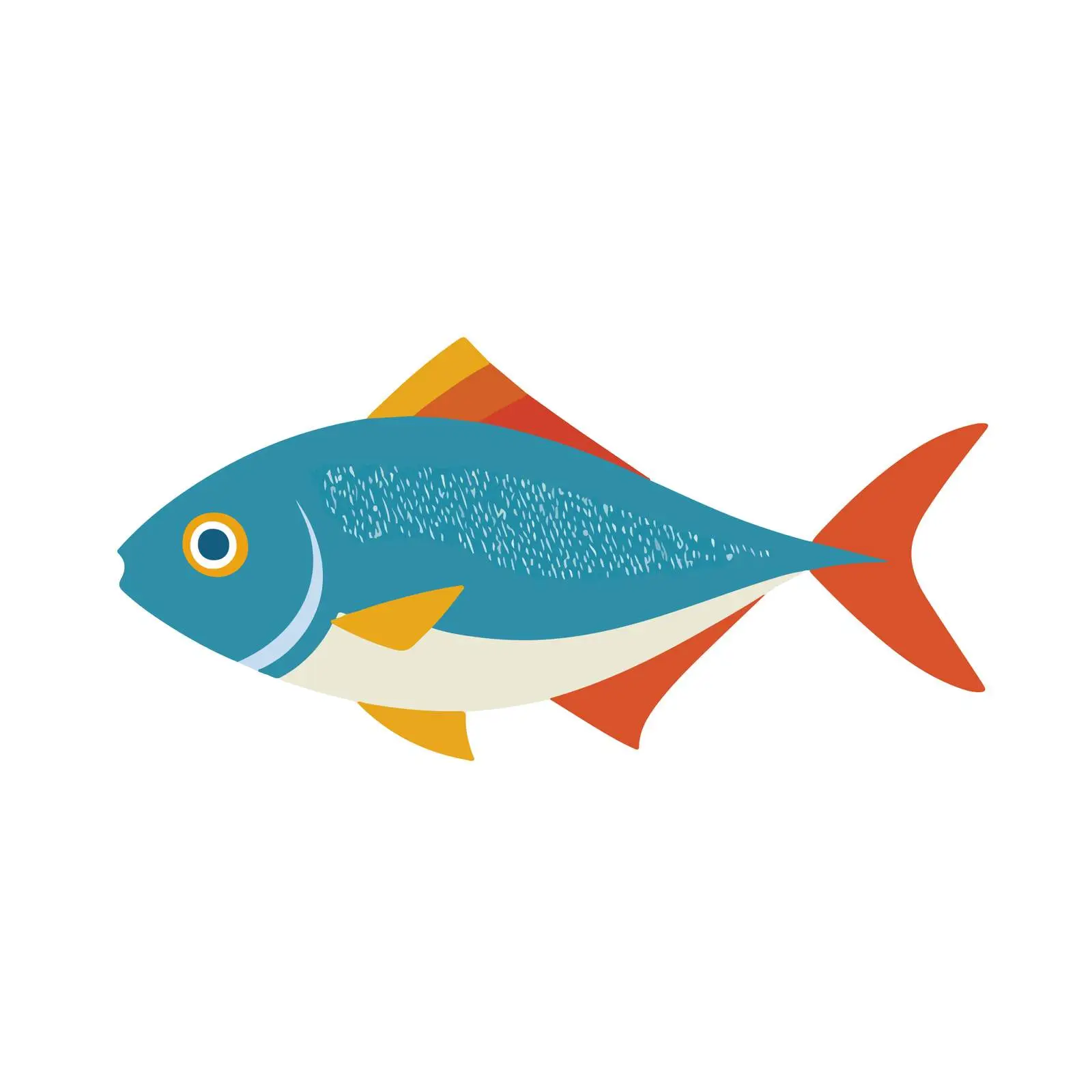 Fish Icon Flat Style — free download from Dotvec