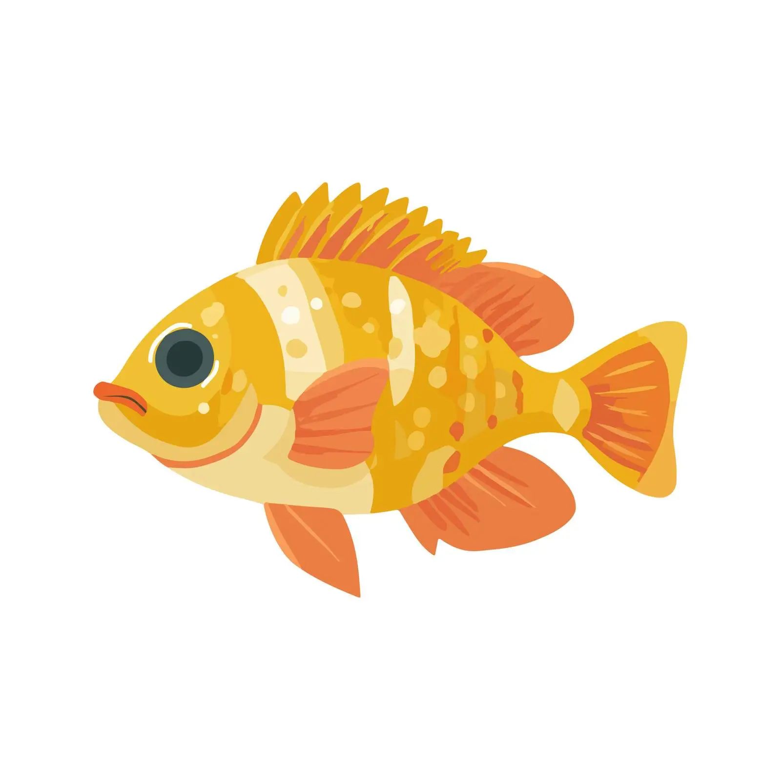 Fish Icon Flat Vector Graphic — free download from Dotvec