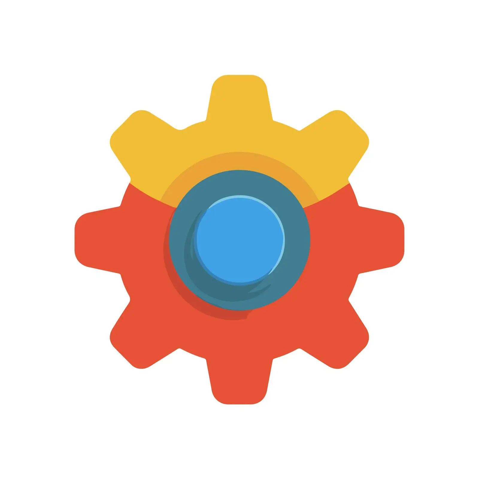 Gear Icon for Technical Usage – free rotation image from Dotvec