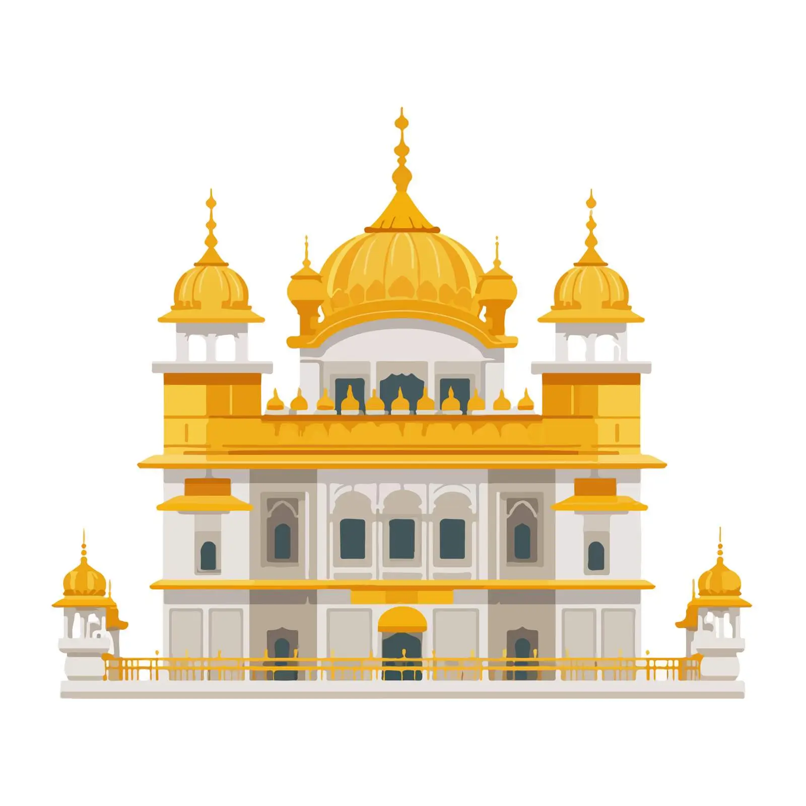 Golden Temple Icon — free download from Dotvec