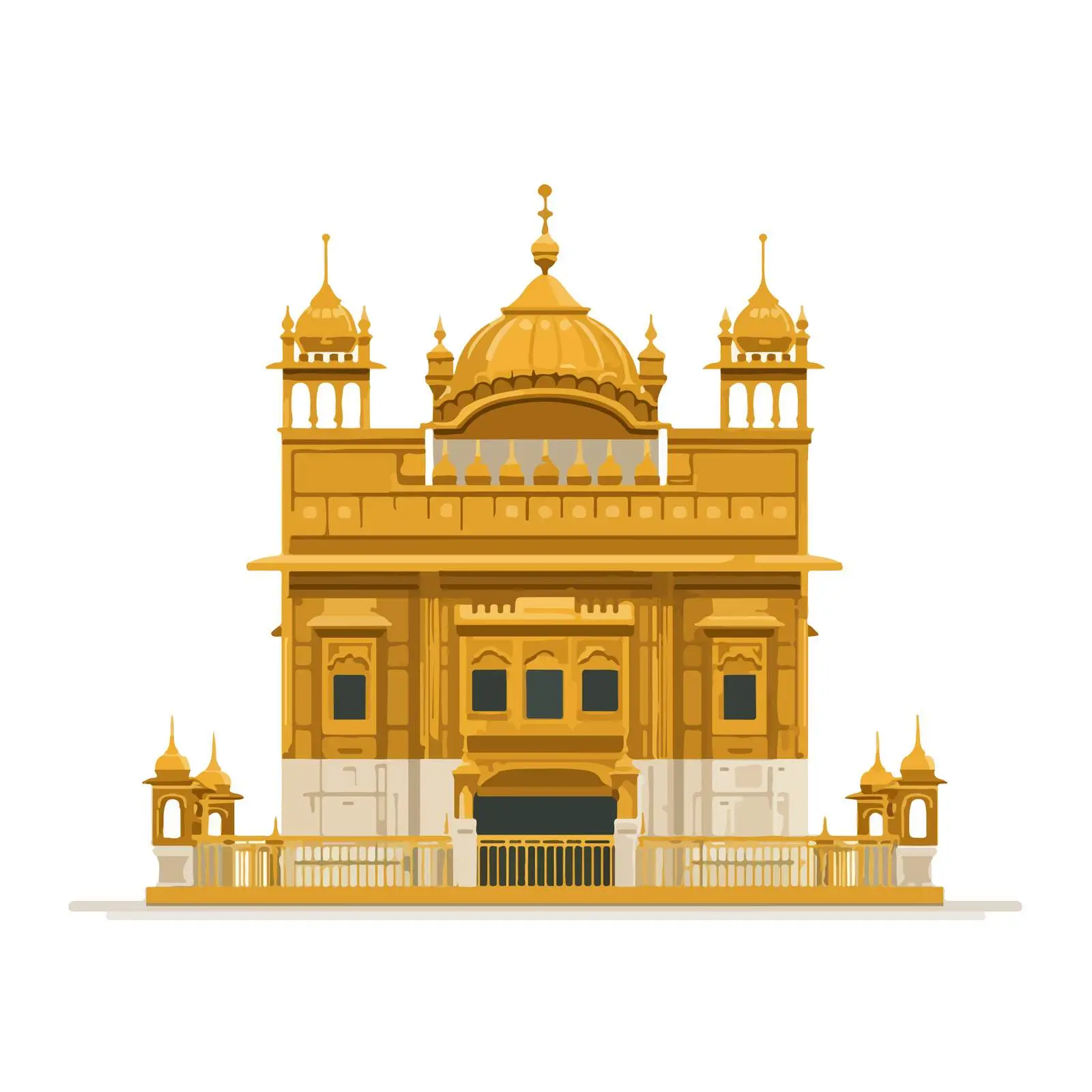Golden Temple Icon — free download from Dotvec