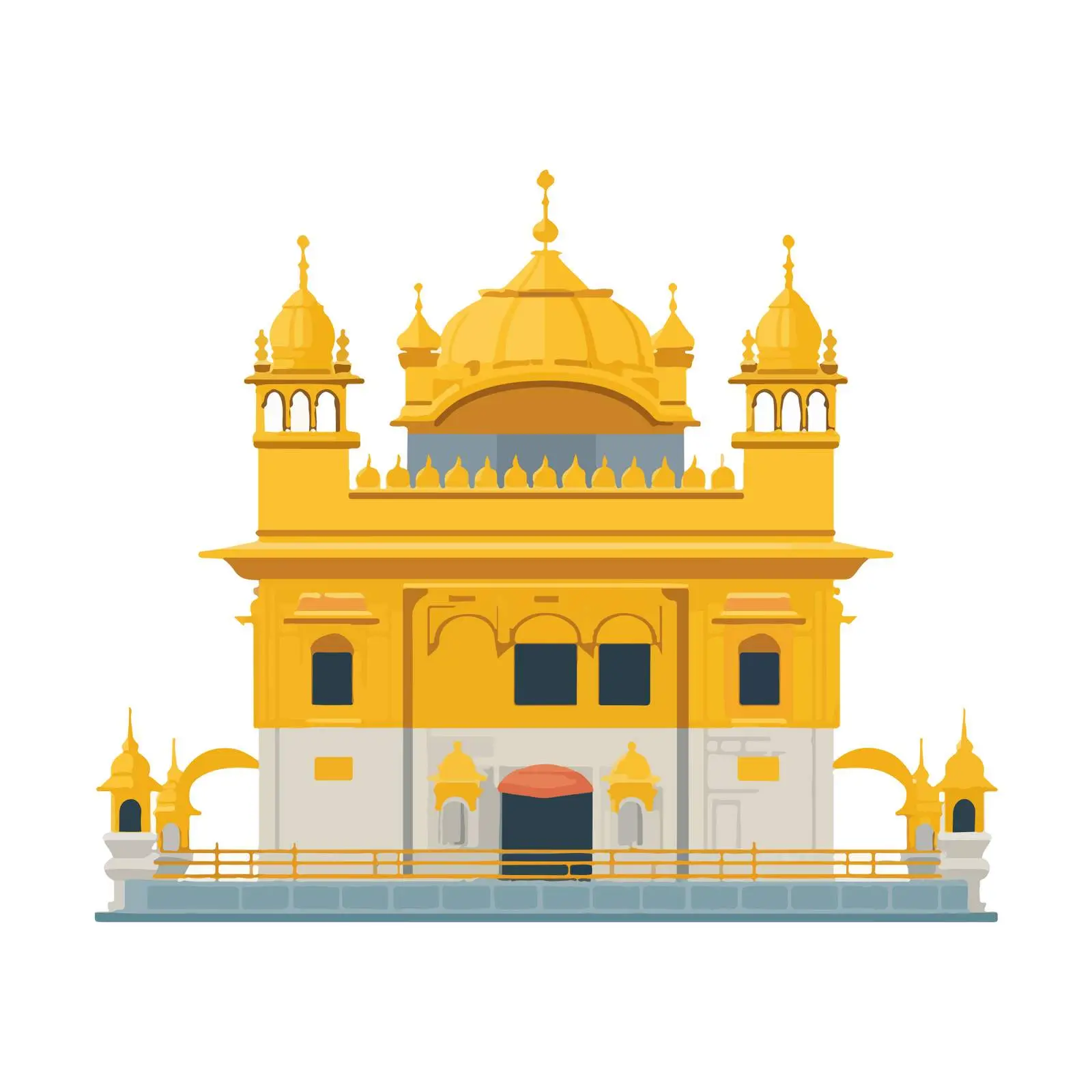 Golden Temple Icon — free download from Dotvec