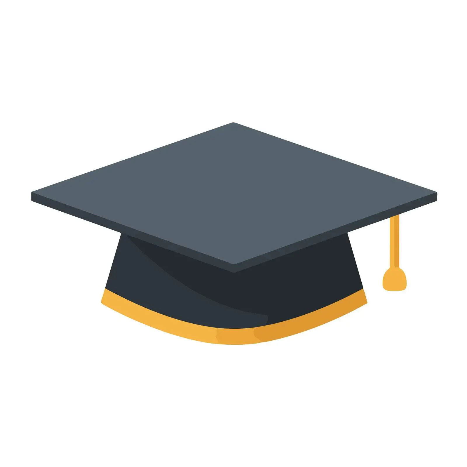 Graduation Cap Flat Vector Icon — free download from Dotvec