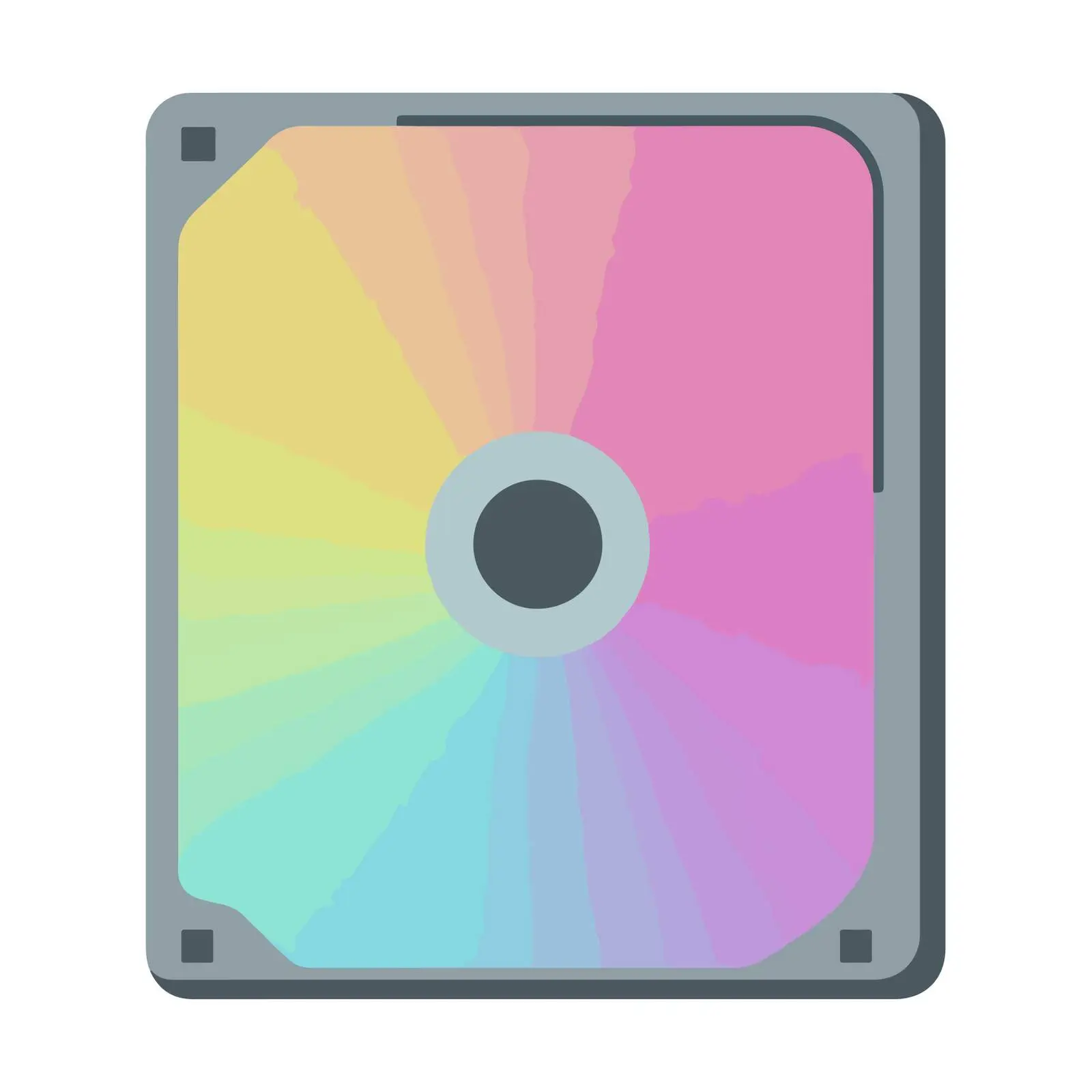 Colorful Hard Disk Icon — free download from Dotvec