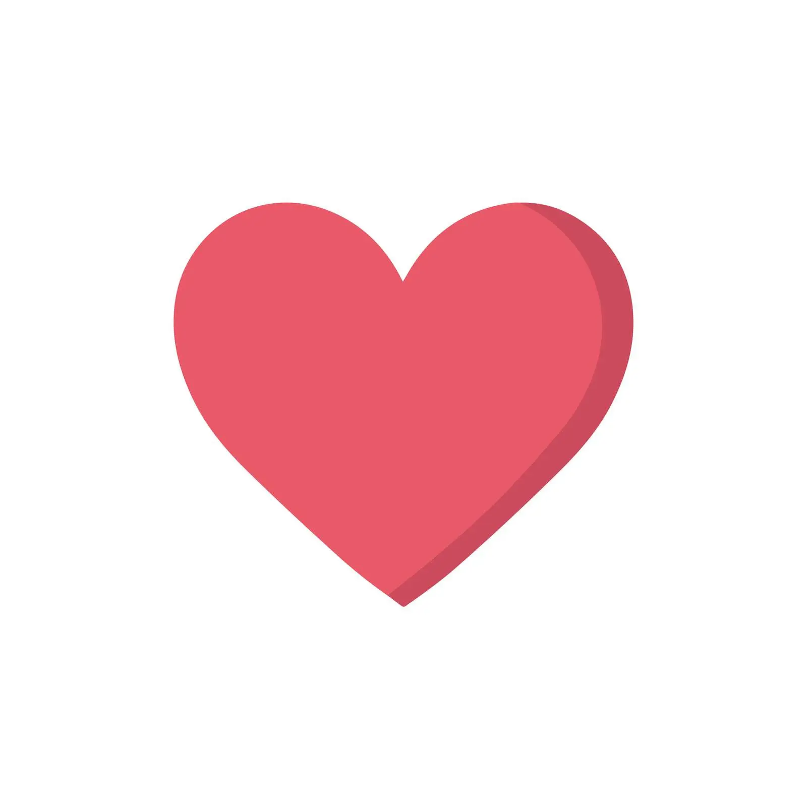 Heart Shape Flat Icon — free download from Dotvec