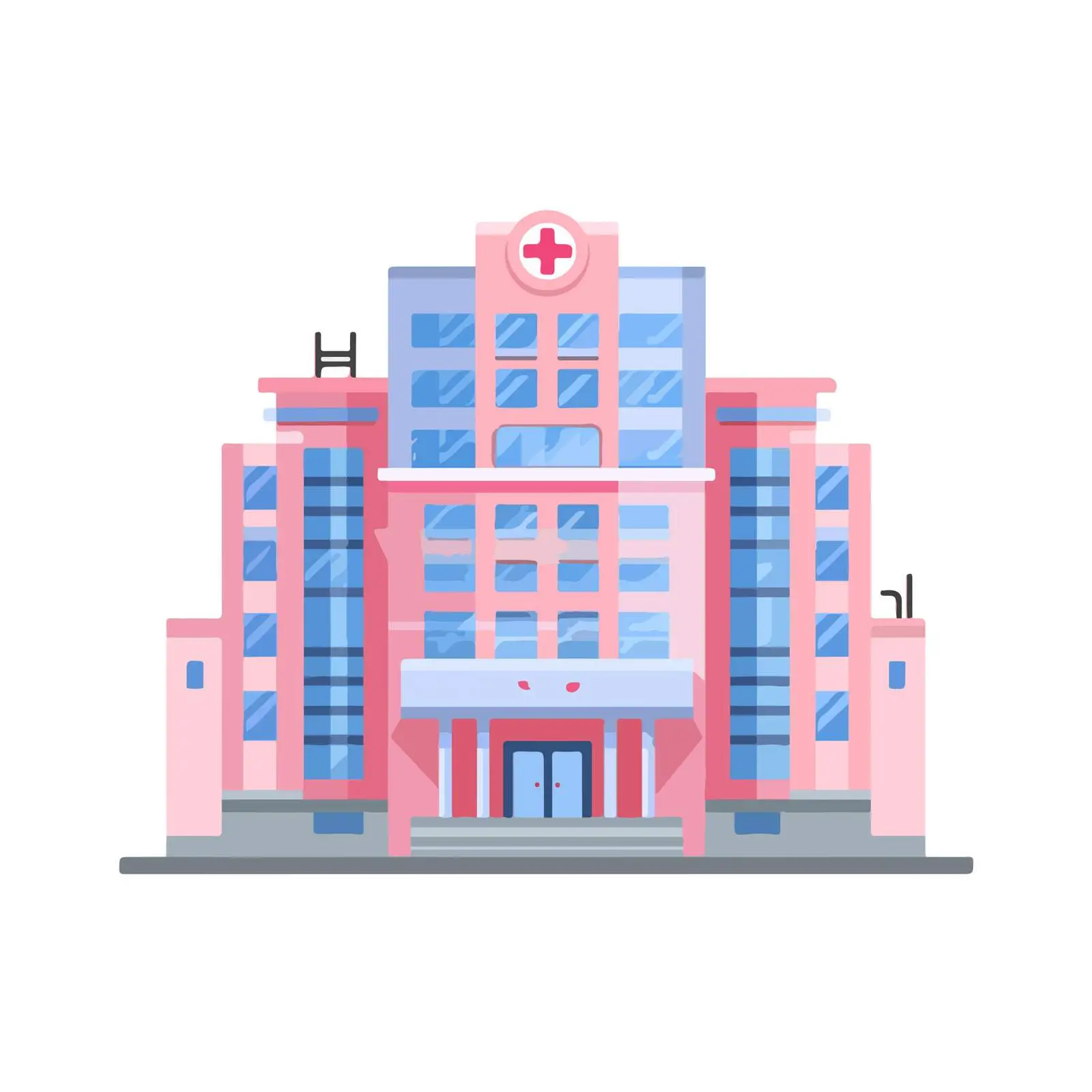 Colorful Hospital Icon — free download from Dotvec