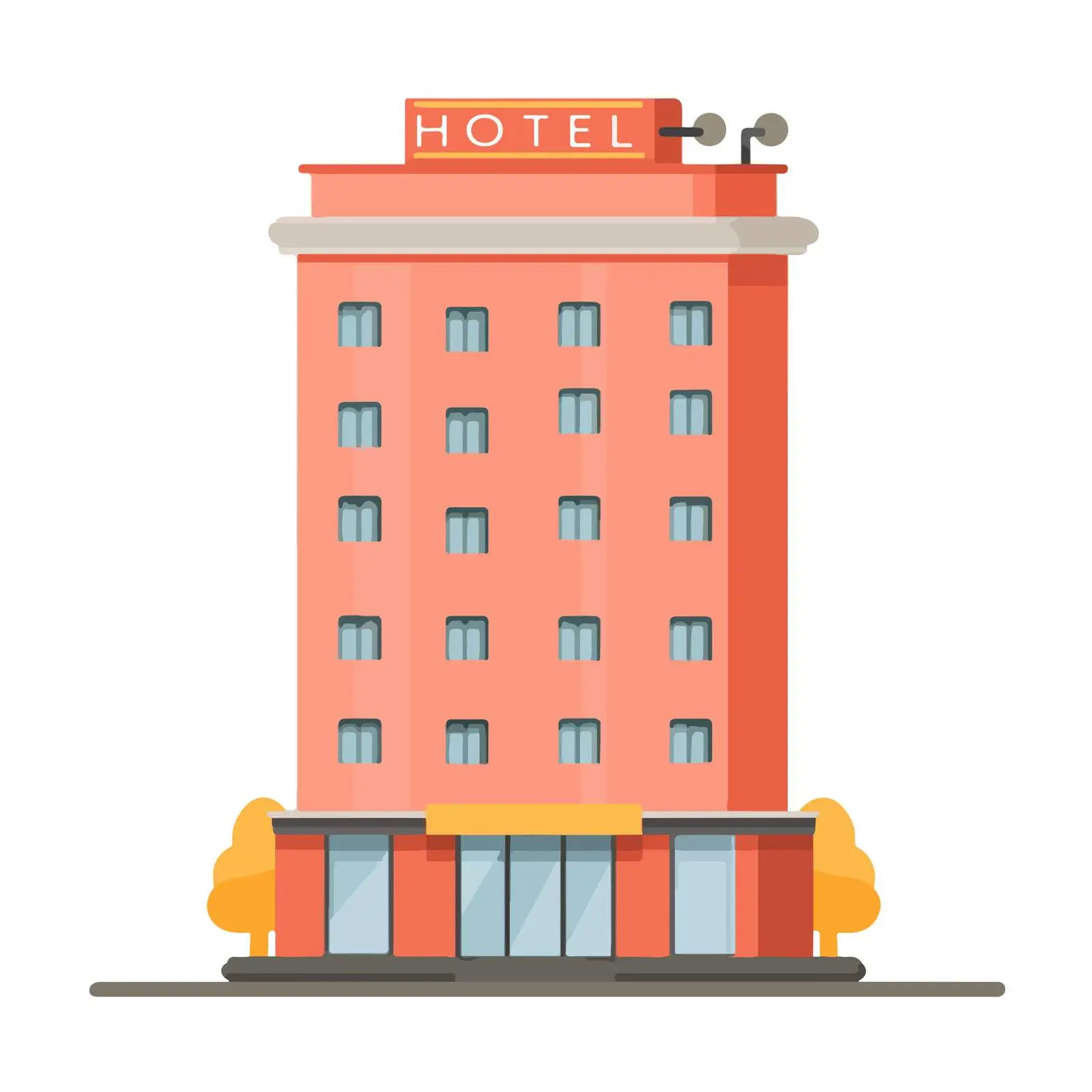 Hotel Building Icon — free download from Dotvec