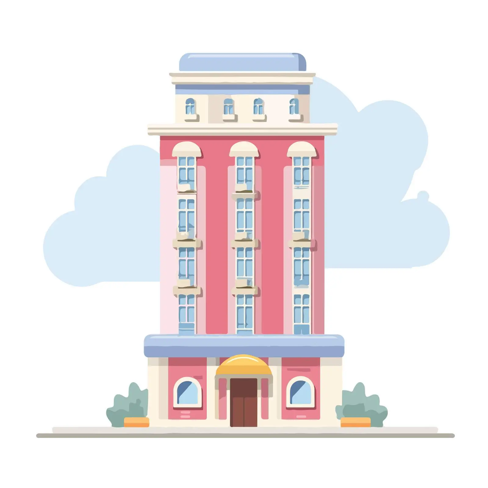 Hotel Building Icon — free download from Dotvec