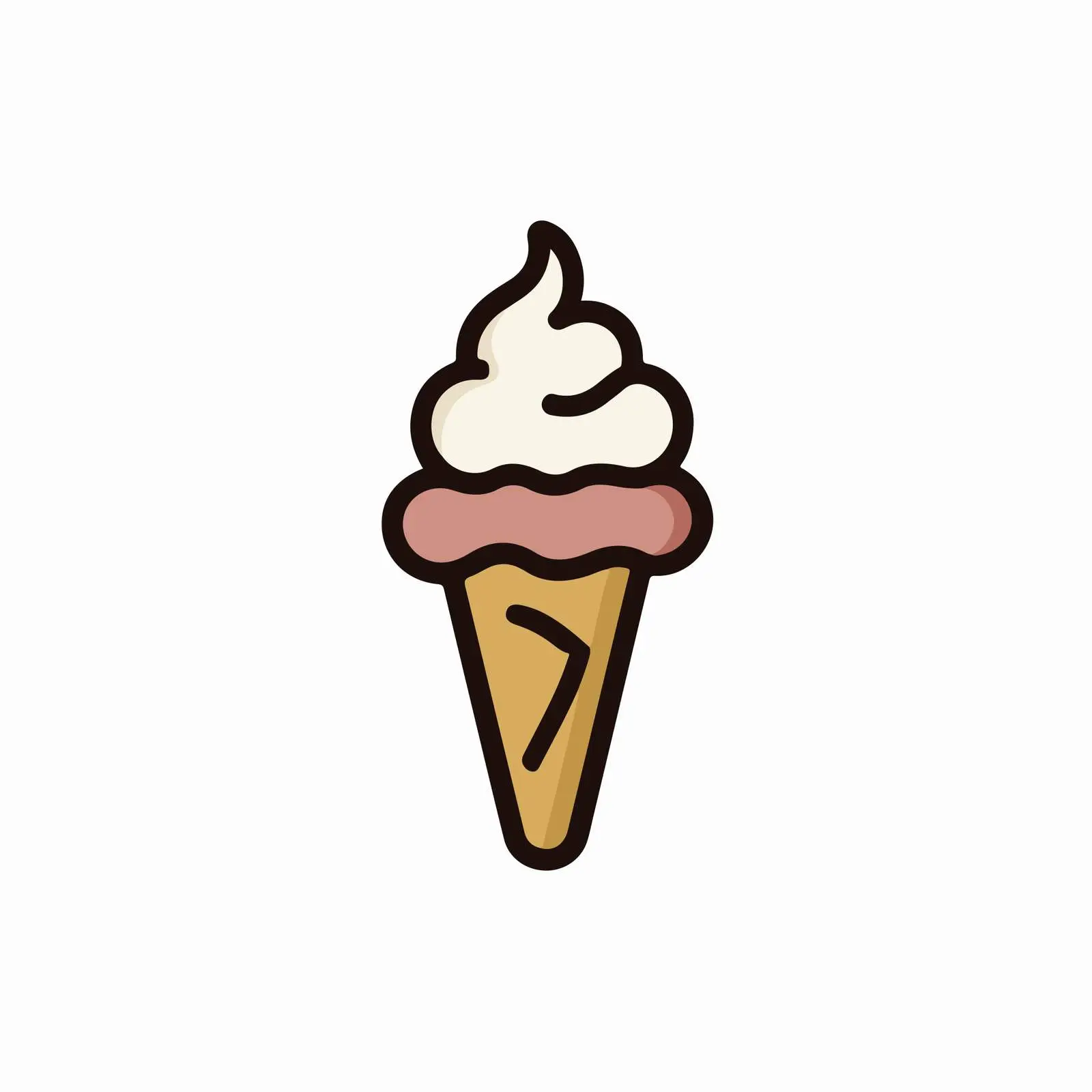 Ice Cream Cone Icon — free download from Dotvec