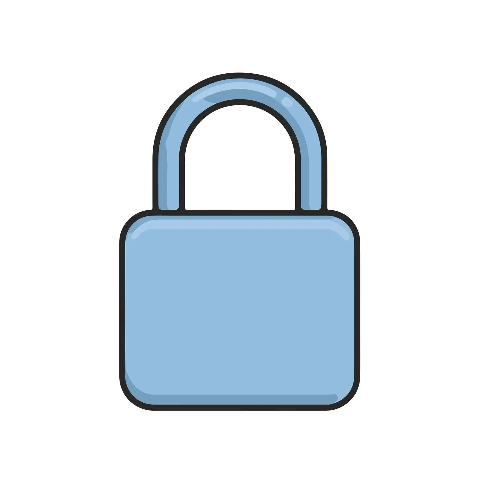 Lock Outline Icon — free download from Dotvec