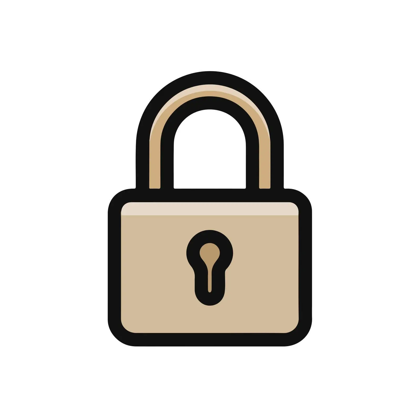 Lock Outline Icon — free download from Dotvec